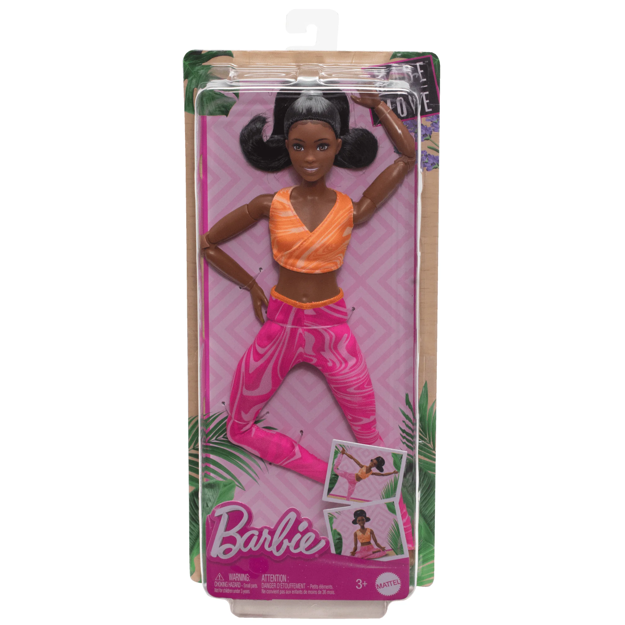Barbie Made To Move Fashion Doll, Brunette Wearing Removable Sports Top & Pants, 22 Bendable “Joints” - Image 6