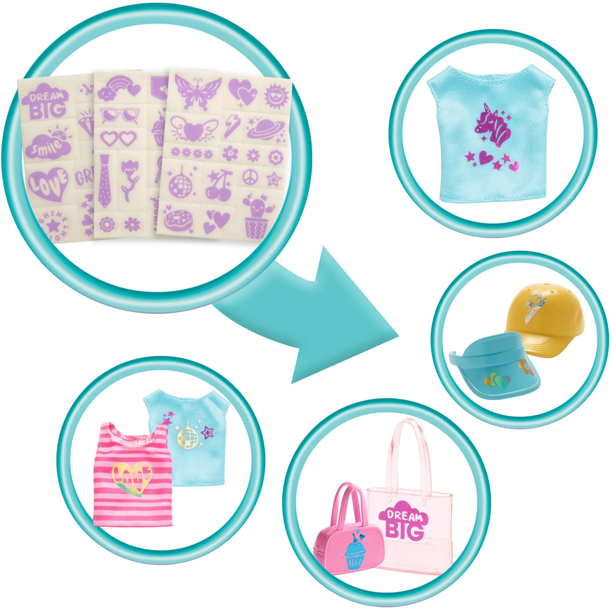 Barbie Make & Sell Boutique Playset With Brunette Doll, Foil Design Tools, Clothes & Accessories - Image 4