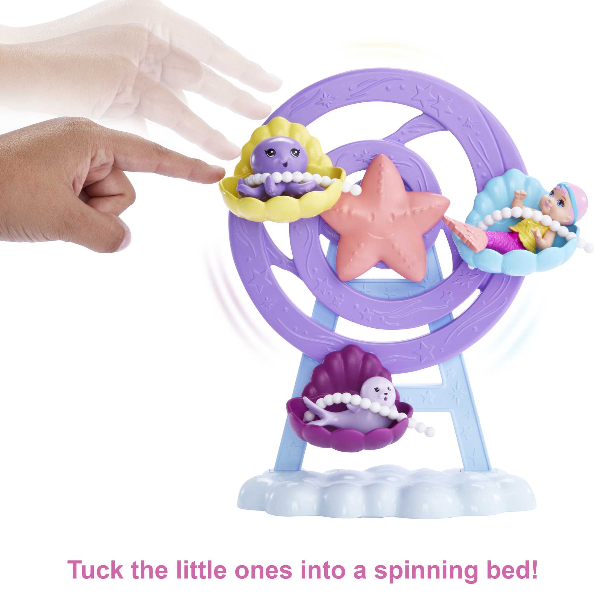 Barbie Mermaid Doll, Nurturing Playset With Merbaby, Octopus And Seal - Image 2
