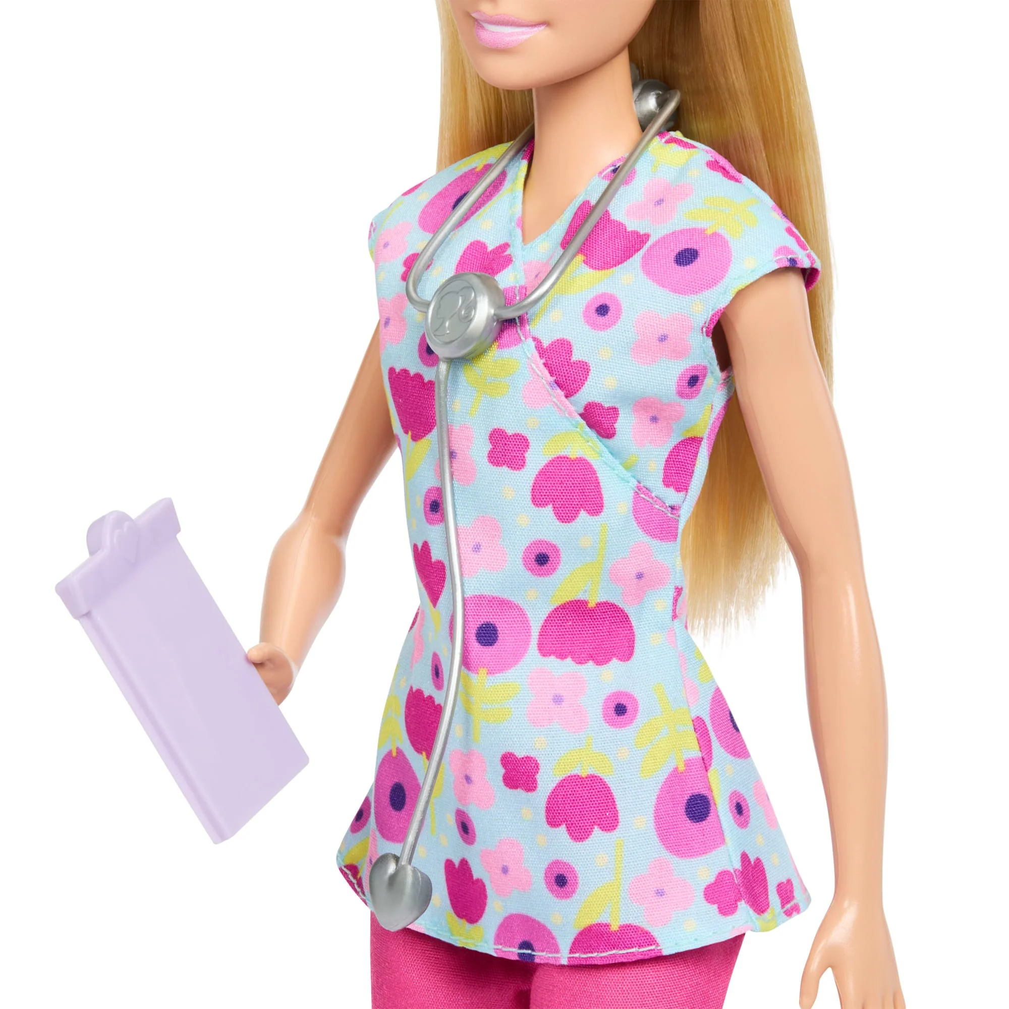 Barbie Métiers-Coffret Barbie Pédiatre-Poupée Blonde et 2 Poupées Bébés - Image 3