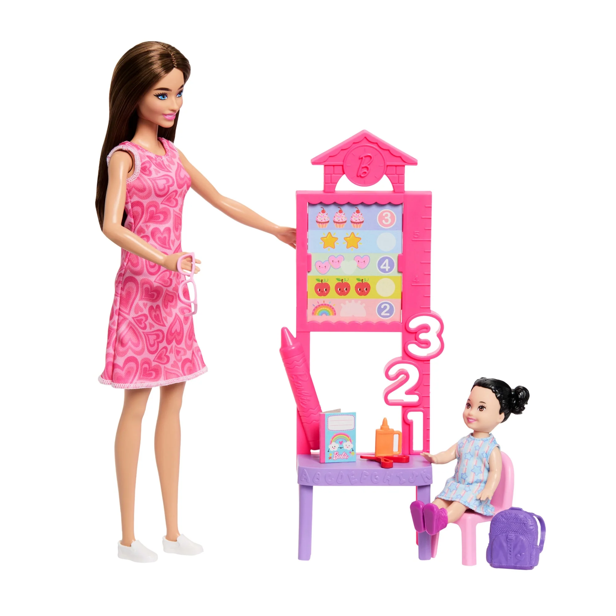 Barbie Métiers-Coffret Barbie Professeure-Poupées et Accessoires - Image 2