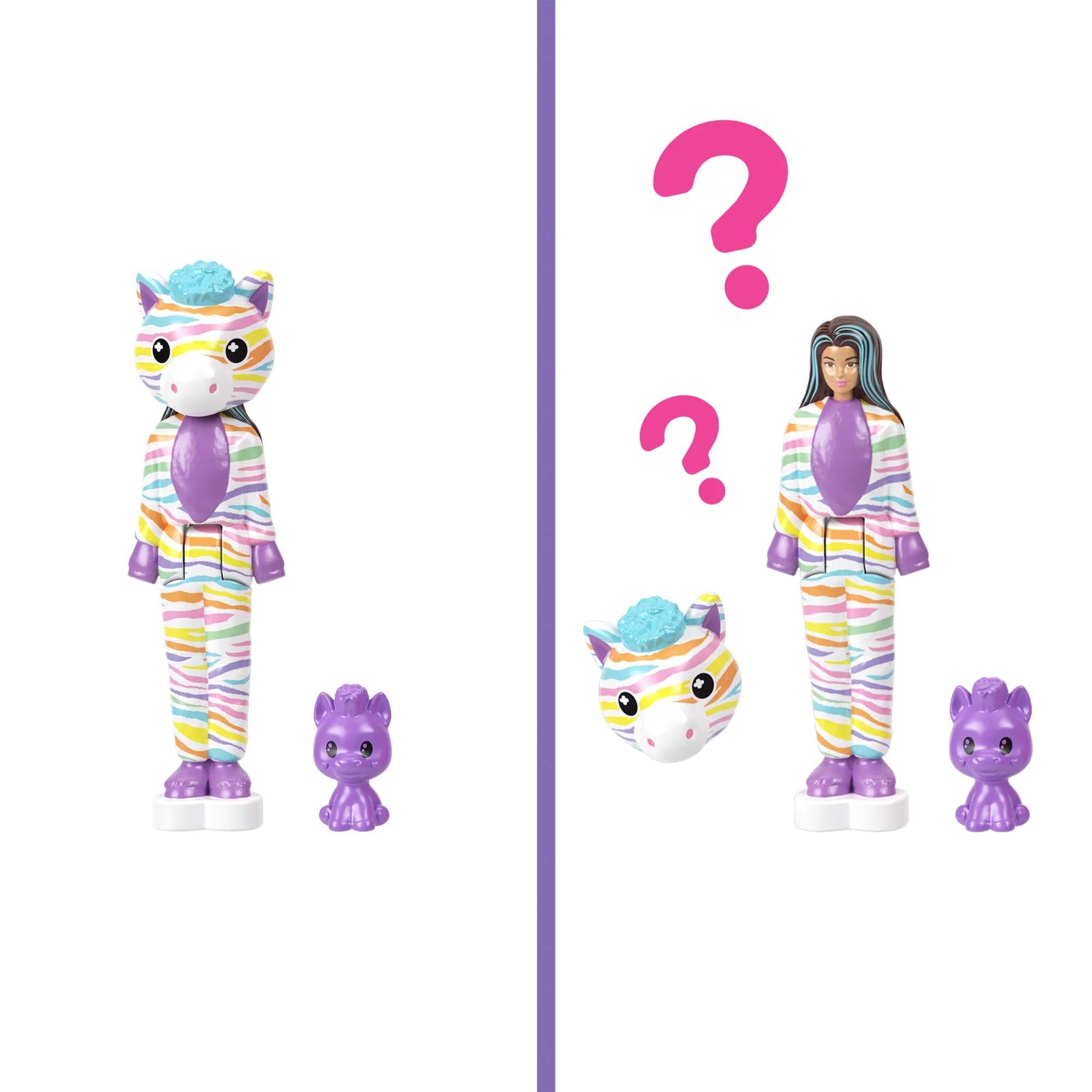 Barbie Mini Barbie Land 5 Dolls Reveal Pack, 1.5-Inch Mini Dolls With Surprise Reveal & Sensory Play Piece - Image 4