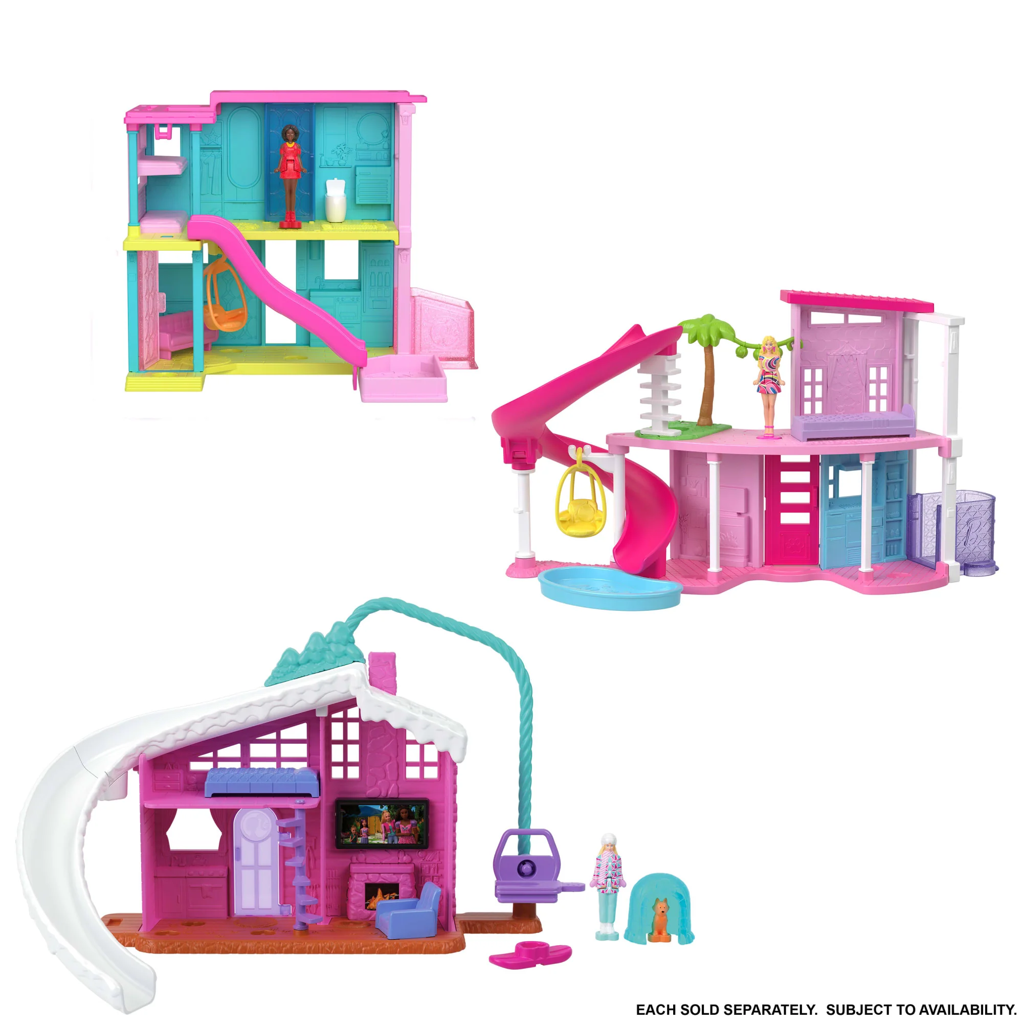 Barbie Mini Barbie Land Doll House Playsets With 1.5-Inch Doll, Furniture & Accessories - Image 4