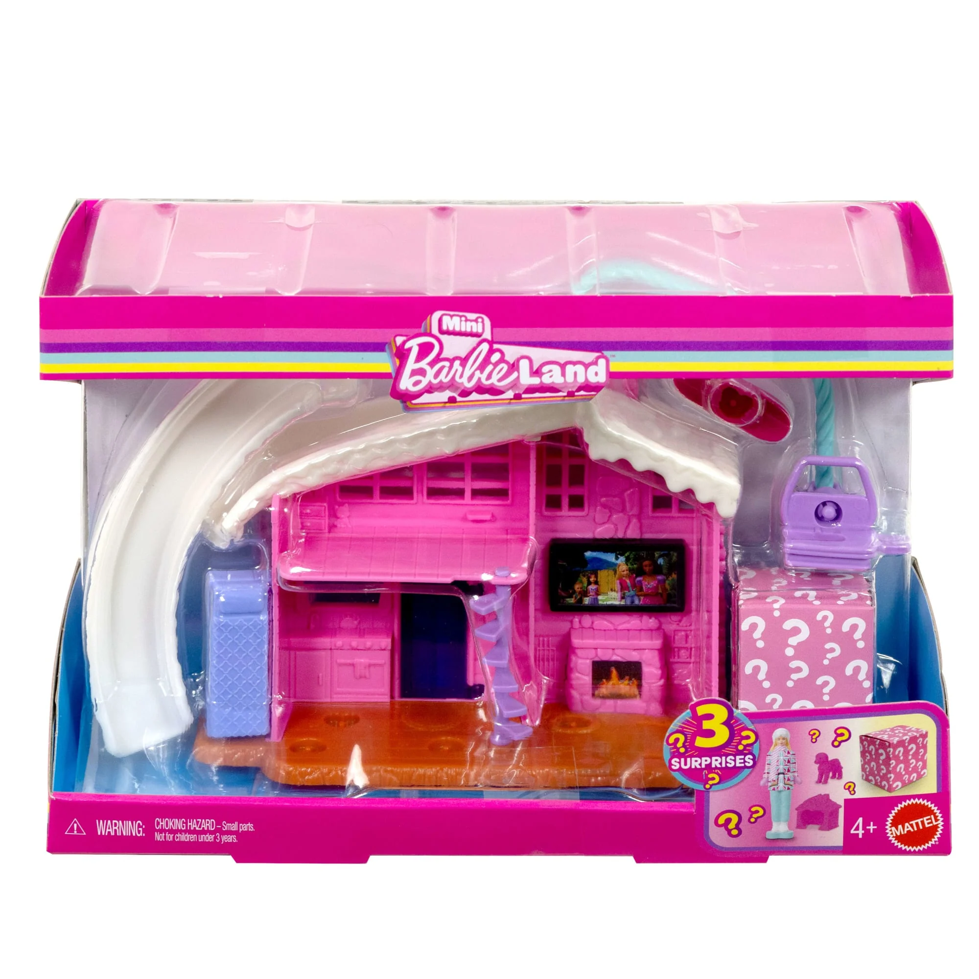 Barbie Mini Barbie Land Doll House Playsets With 1.5-Inch Doll, Furniture & Accessories - Image 5