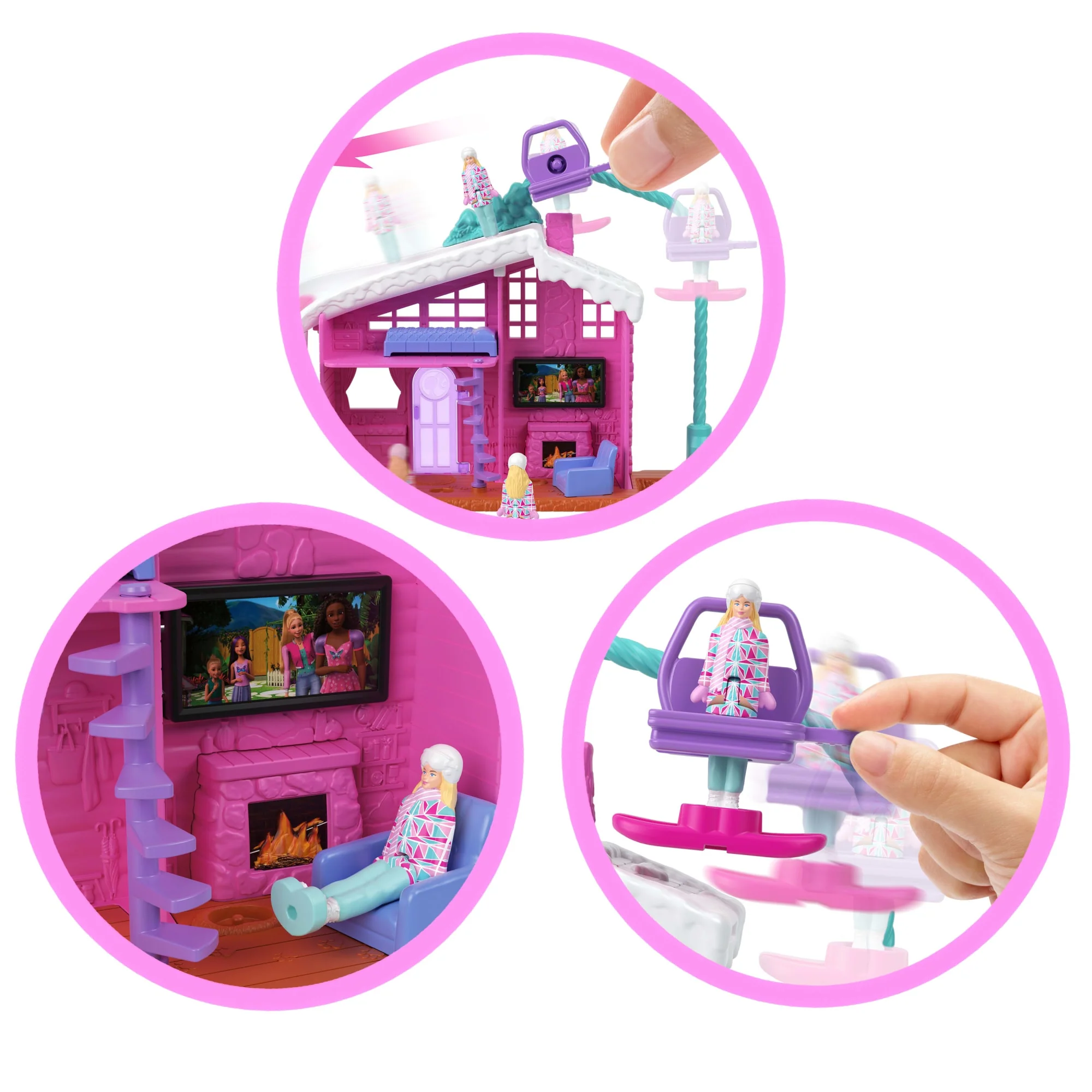 Barbie Mini Barbie Land Doll & House Set, 1.5-Inch Doll, Furniture & Accessories - Image 3