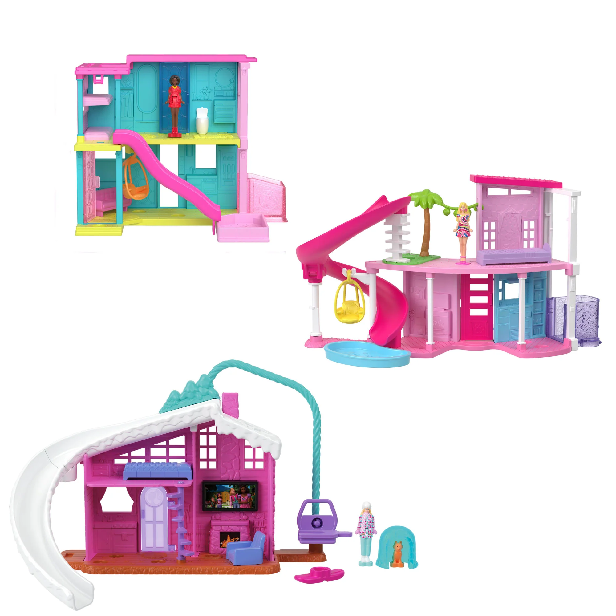 Barbie Mini Barbie Land Dreamhouse Including 1.5-Inch Doll, Furniture & Accessories - Image 2