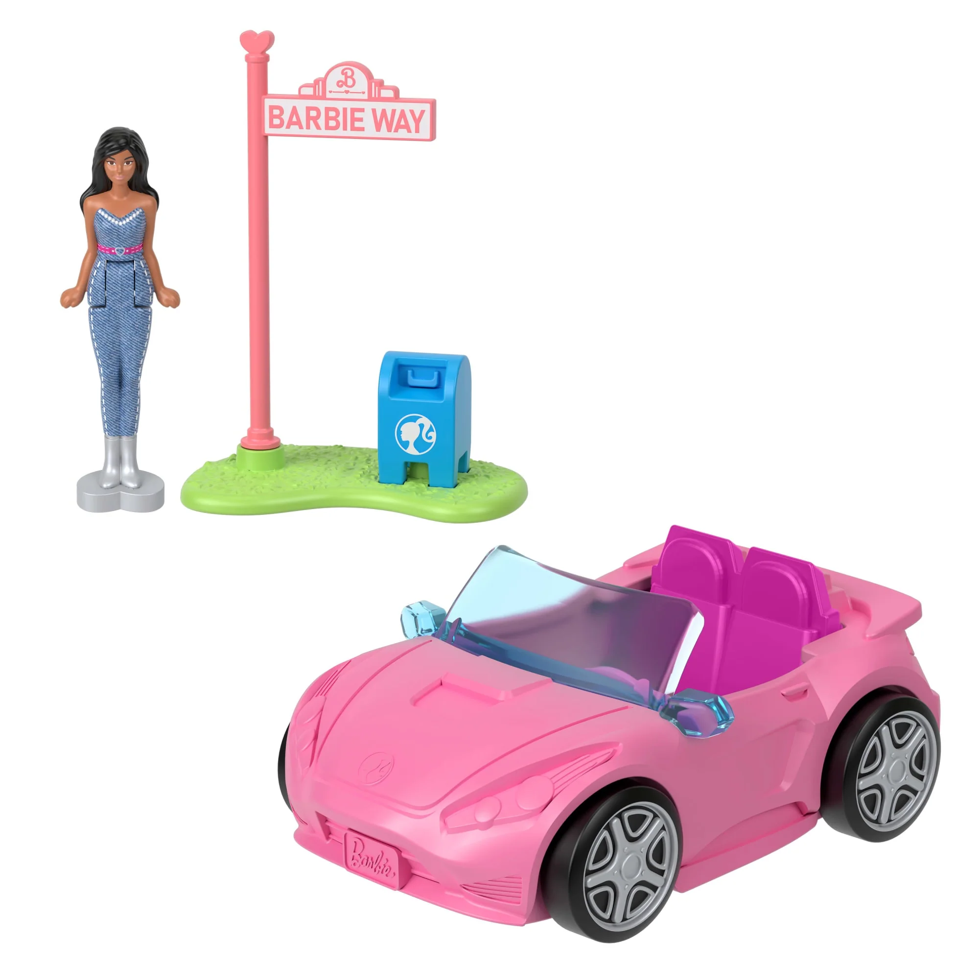 Barbie Mini Barbieland 4-Pack Doll & Vehicle Set, 4 1.5-Inch Dolls &  4 Iconic Toy Vehicles - Image 6