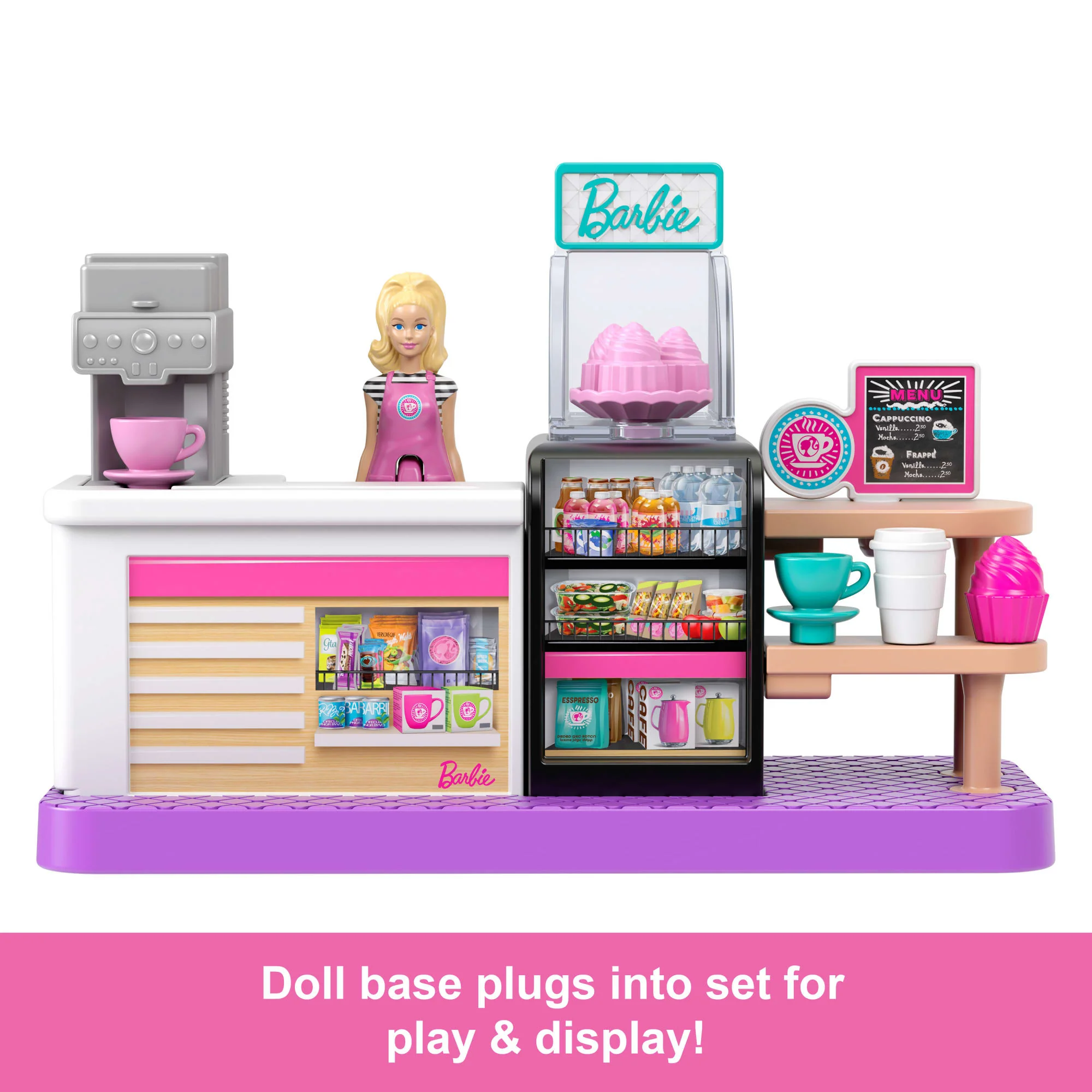 Barbie Mini Barbieland Collectible Bakery Playset With 1.5-inch Barbie Doll, interactive Play Areas For Storytelling Fun - Image 5