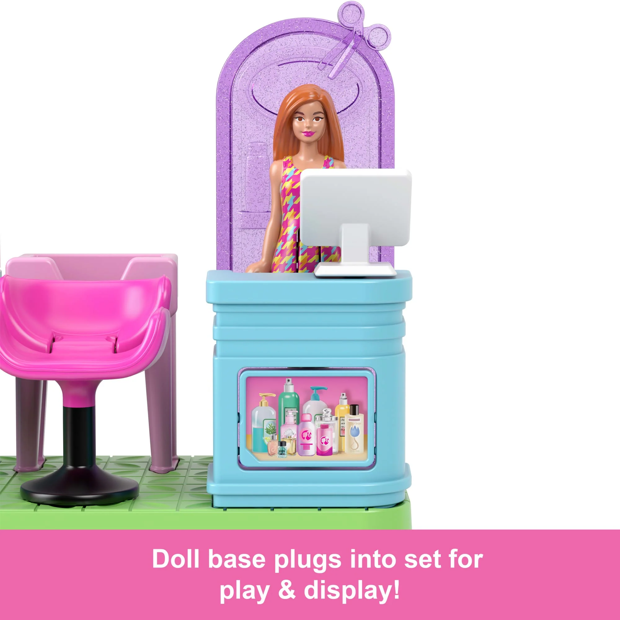 Barbie Mini Barbieland Collectible Hair Salon Playset With 1.5-Inch Barbie Doll, Interactive Play Areas For Storytelling Fun - Image 5