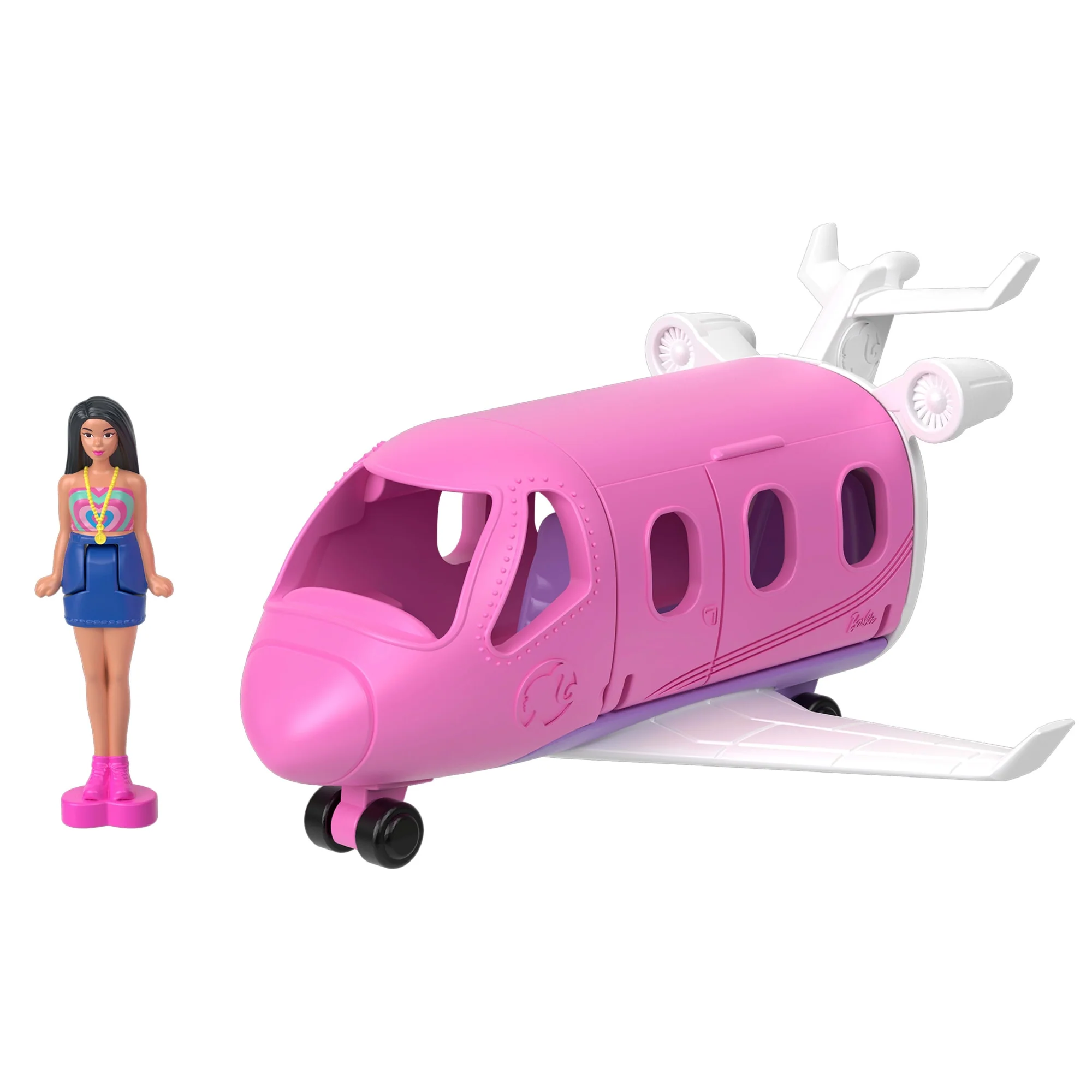 Barbie Mini Barbieland Dreamhouse & 2-Vehicle Playset With 5 1.5-inch Dolls, Furniture & Accessories - Image 4