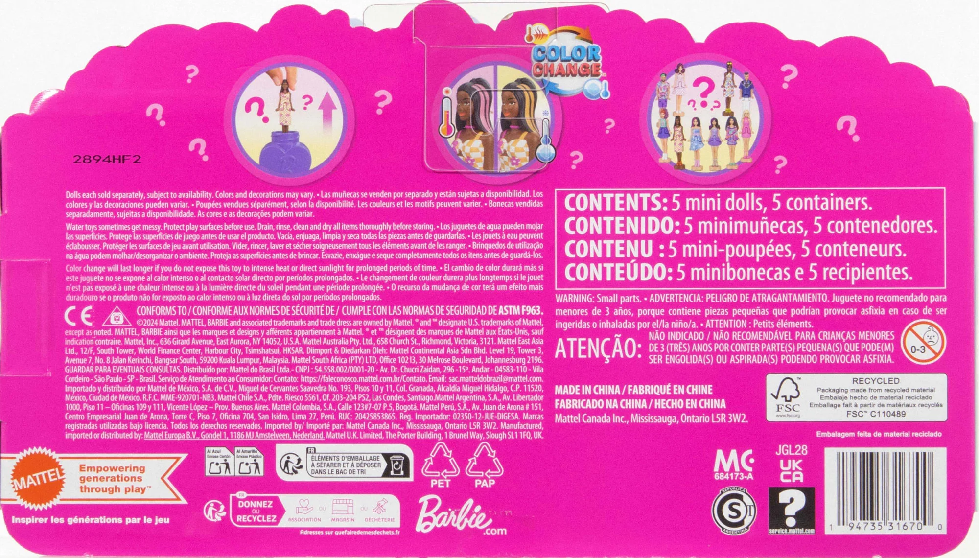 Barbie Mini BarbieLand Muñecas Paquete de Mini Fashionistas - Image 2