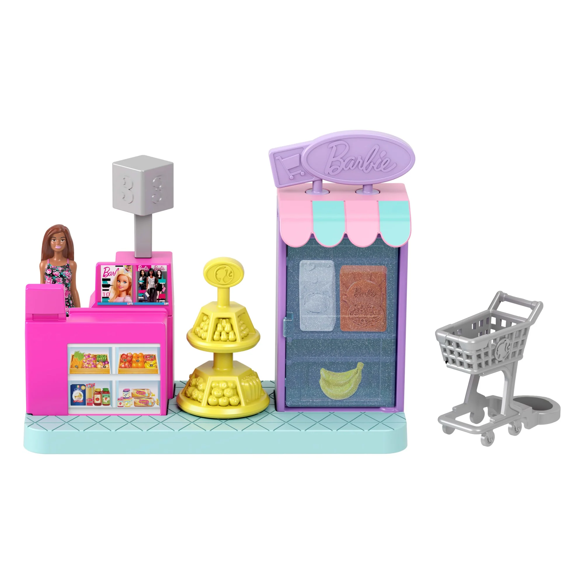 Barbie  Mini Barbieland  Poupée et Coffret de Jeu  Supermarché - Image 4