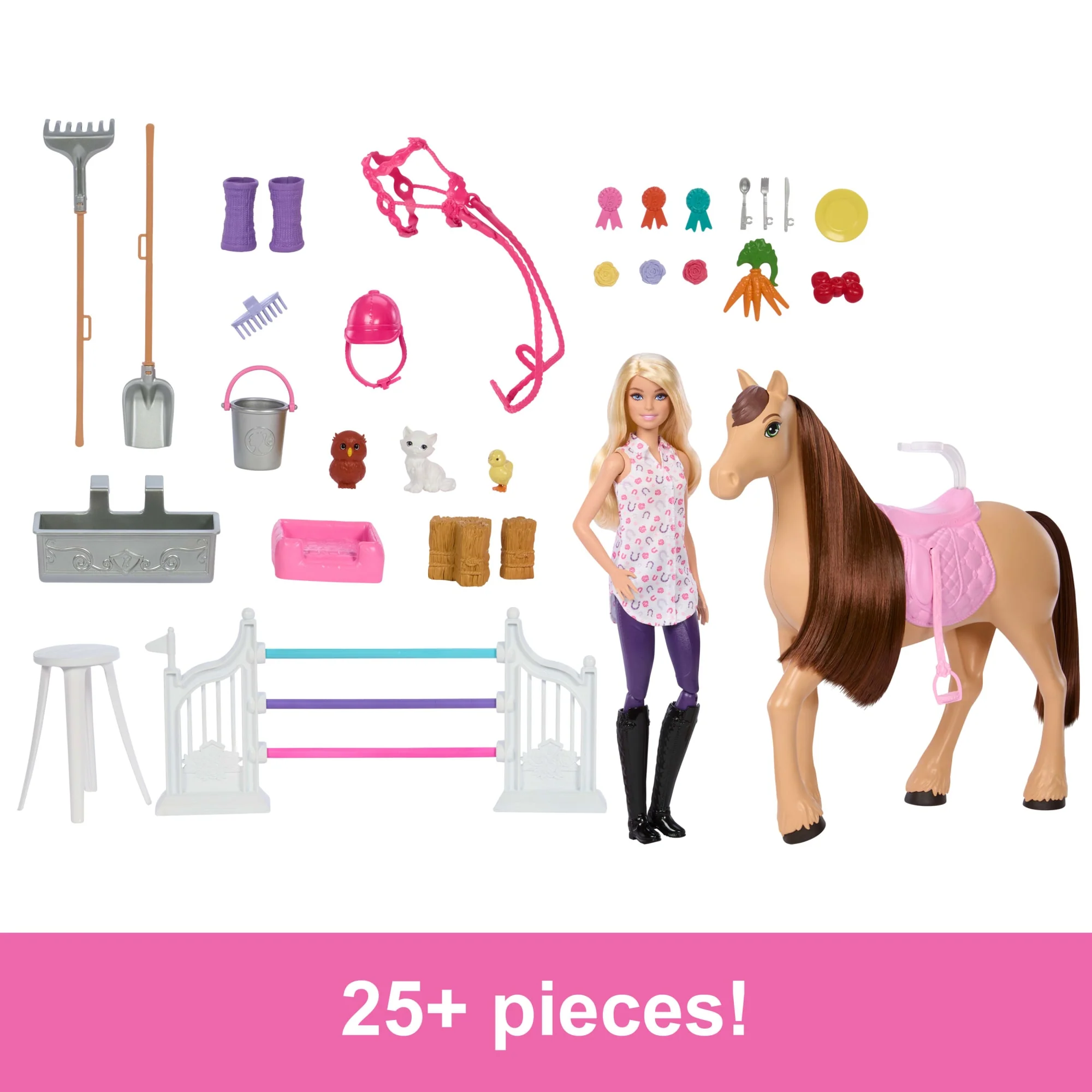 Barbie Mysteries: The Great Horse Chase Stable Playset With Doll, Toy Horse & Accessories, 25+ Pieces - Image 3