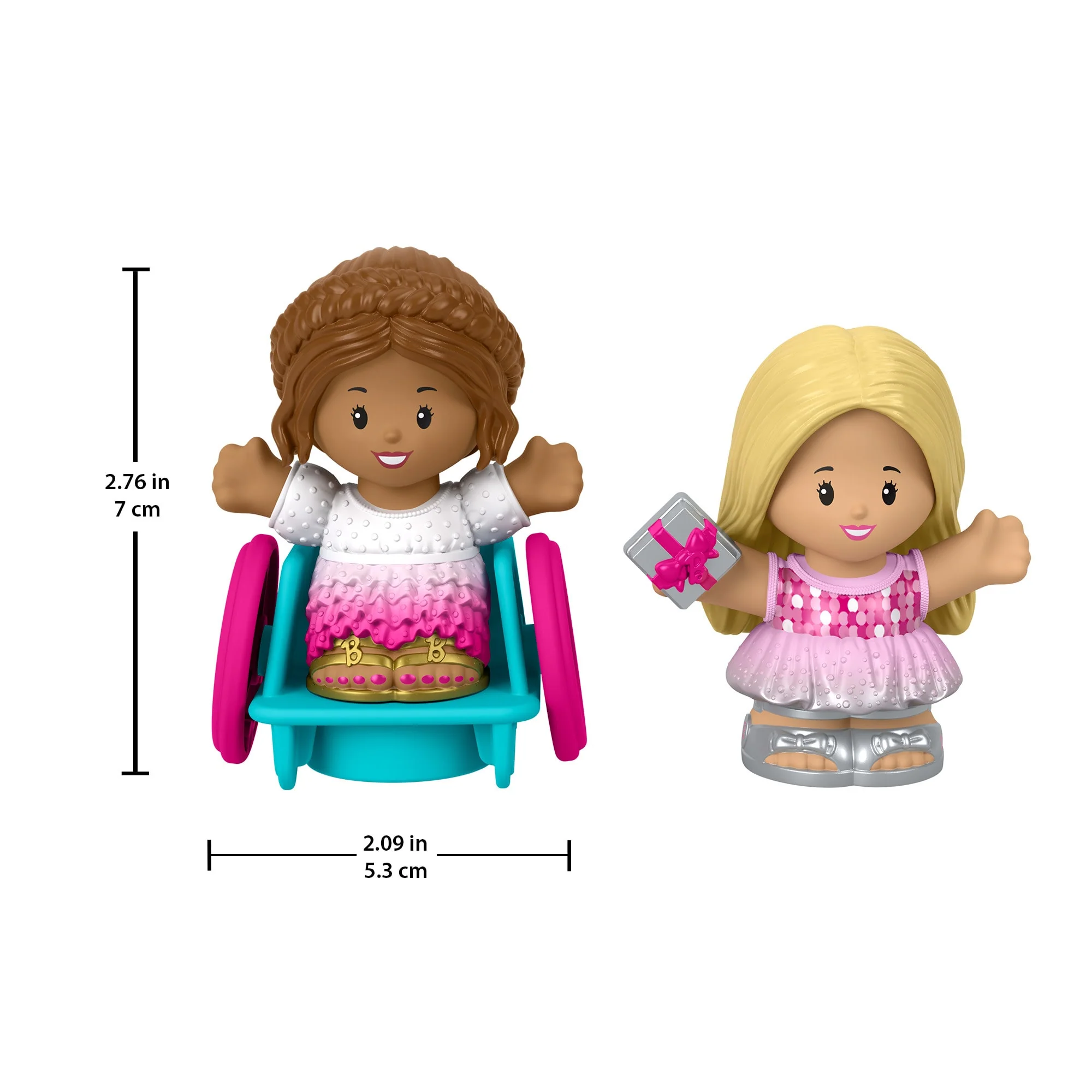 Fisher-Price Little People Barbie Party Figure Pack, 2 Characters For Toddlers - Image 5
