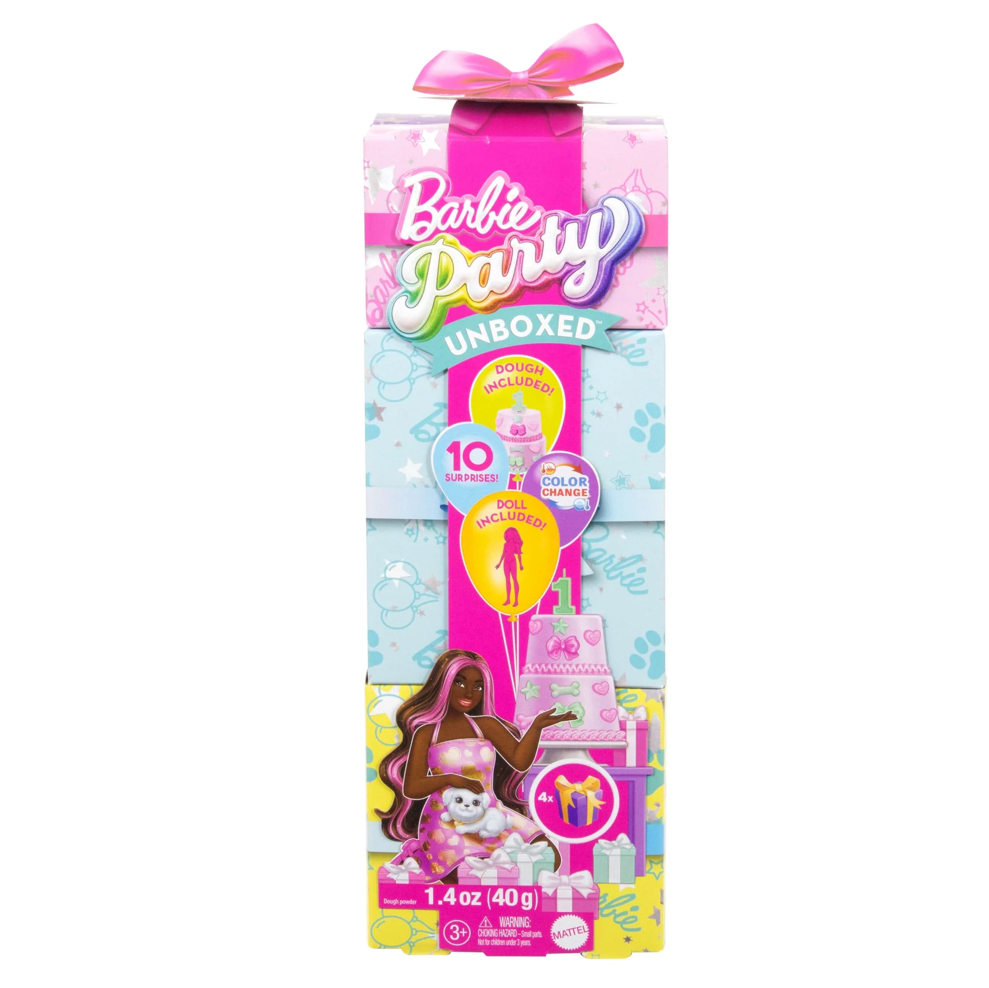 Barbie Party Unboxed Boneca Festa de Animais Vestido Roxo - Image 6
