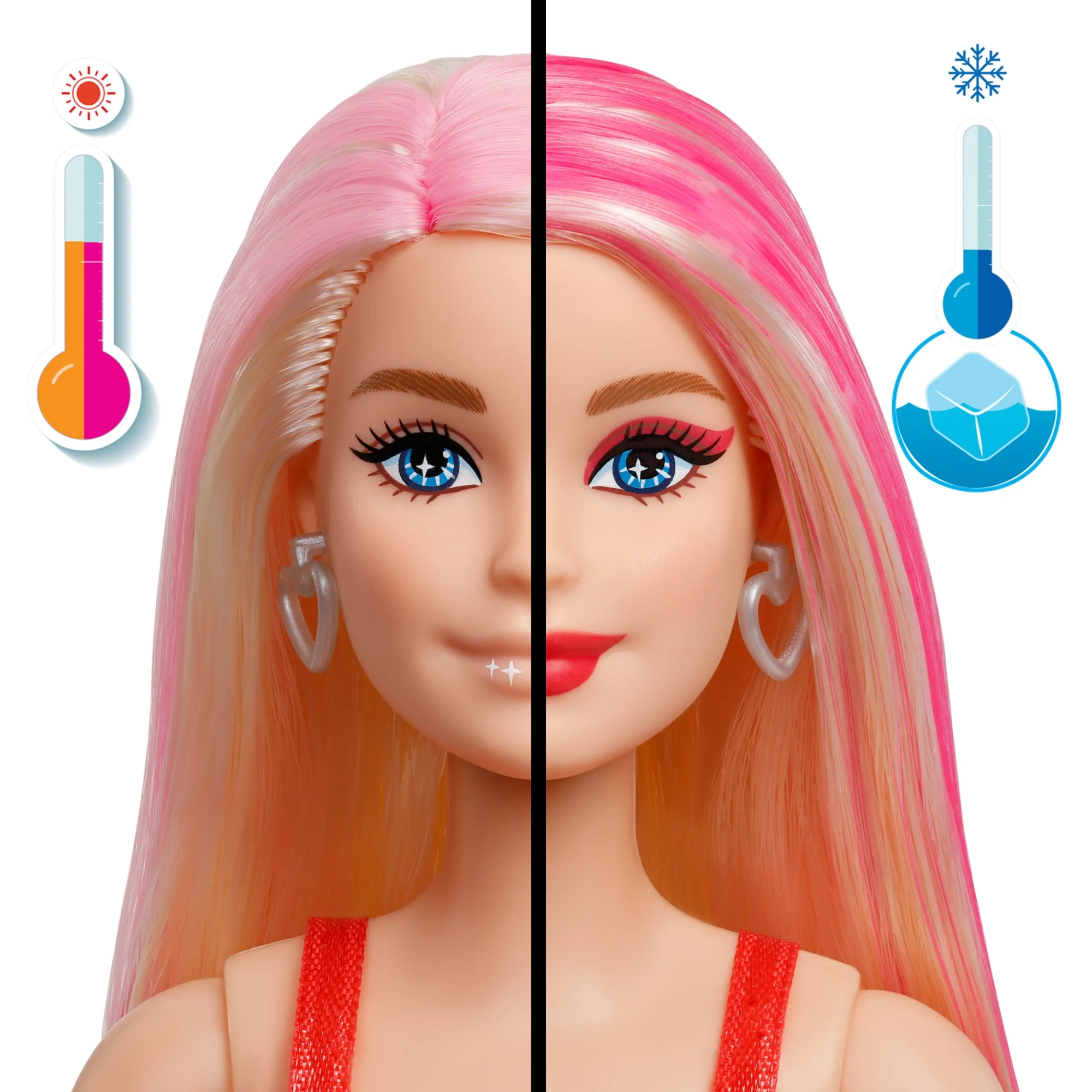 Barbie Party Unboxed Glam Party Series Red Sparkle Doll & Accessories With 10 Surprises - Image 3