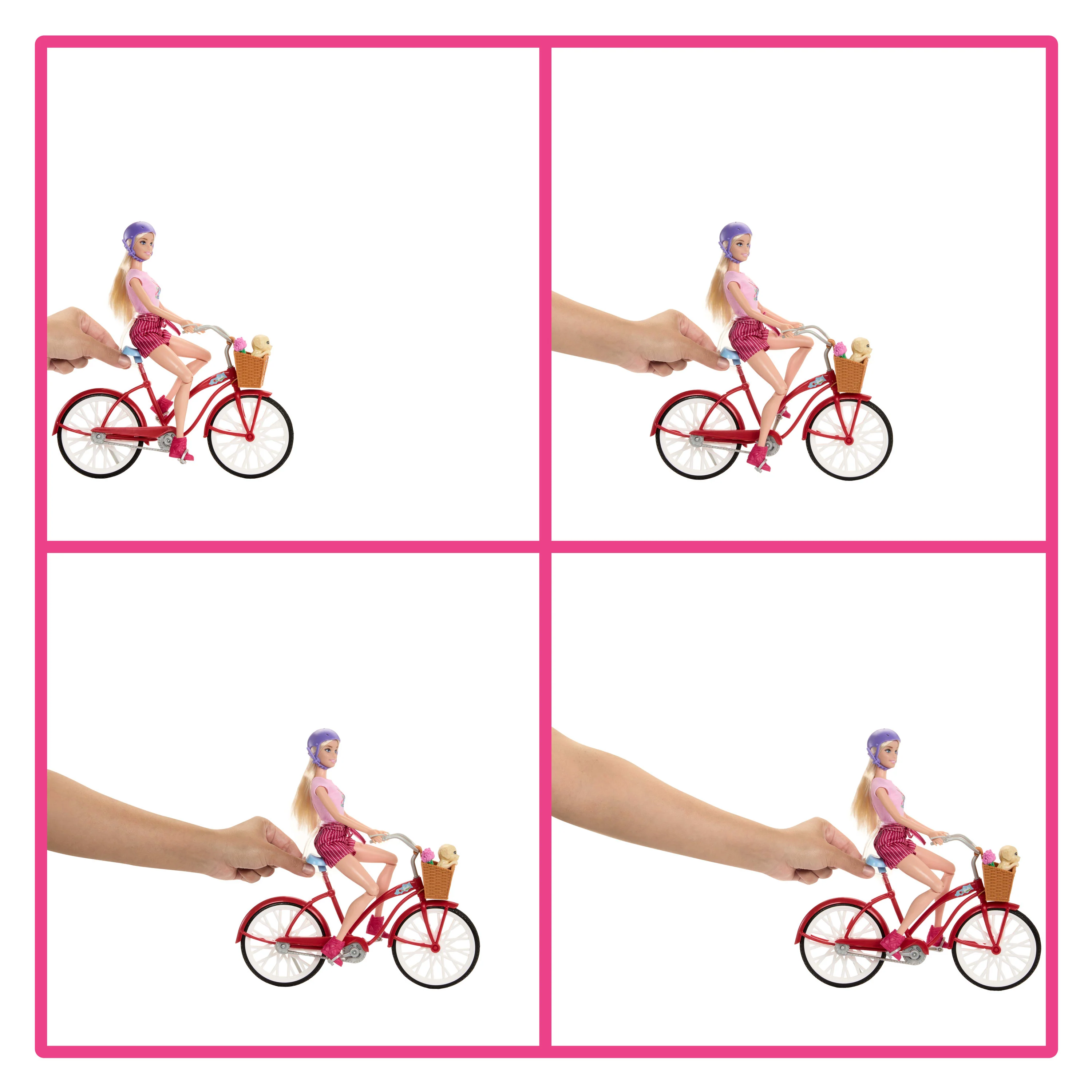 Barbie Pink Passport Holland Doll Set With Bicycle, Clothes, & Travel Accessories - Image 2