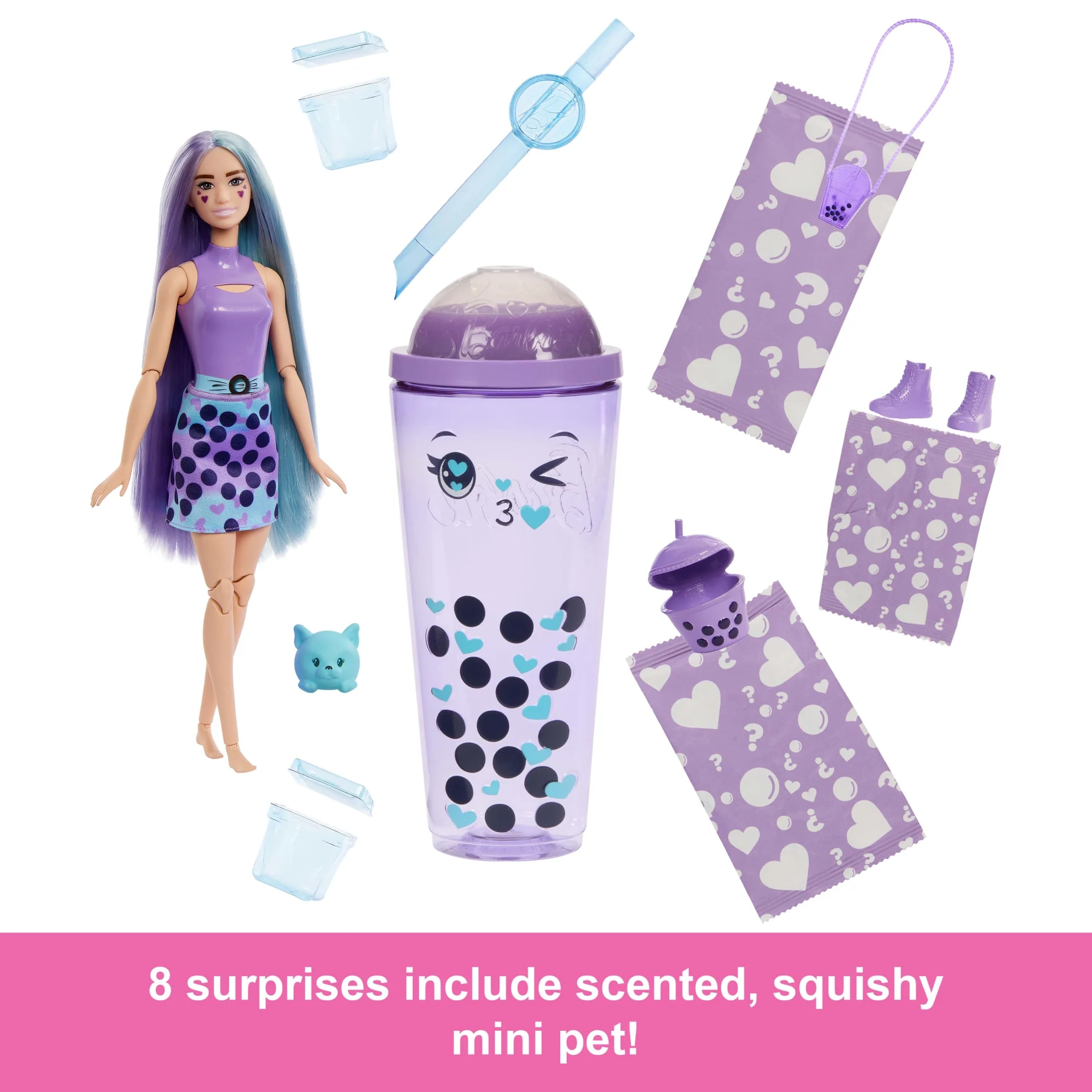 Barbie Pop Reveal Bubble Tea Series Fashion Doll & Accessories Set With 8 Surprises - Image 5