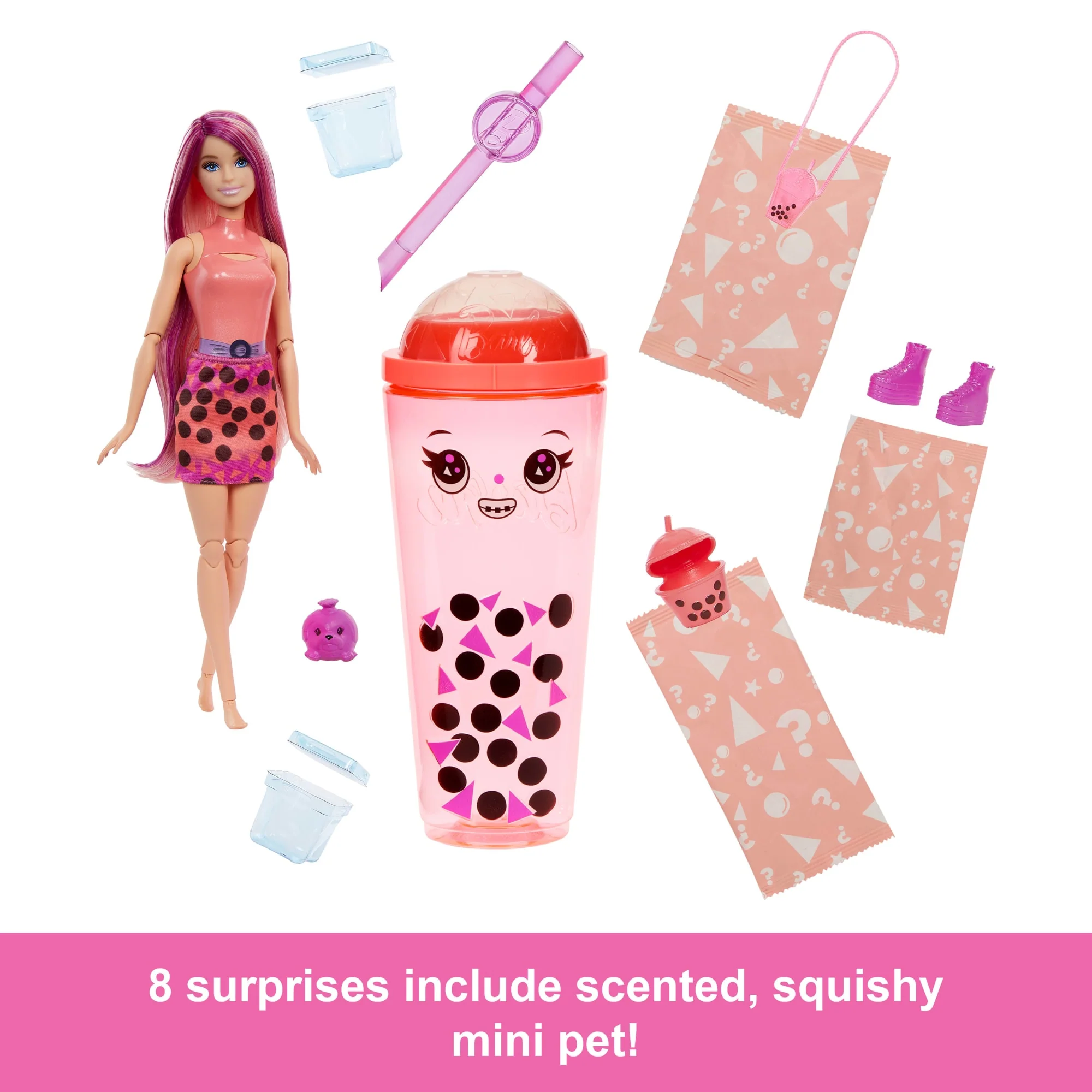 Barbie Pop Reveal Bubble Tea Series Fashion Doll & Accessories Set With 8 Surprises - Image 5