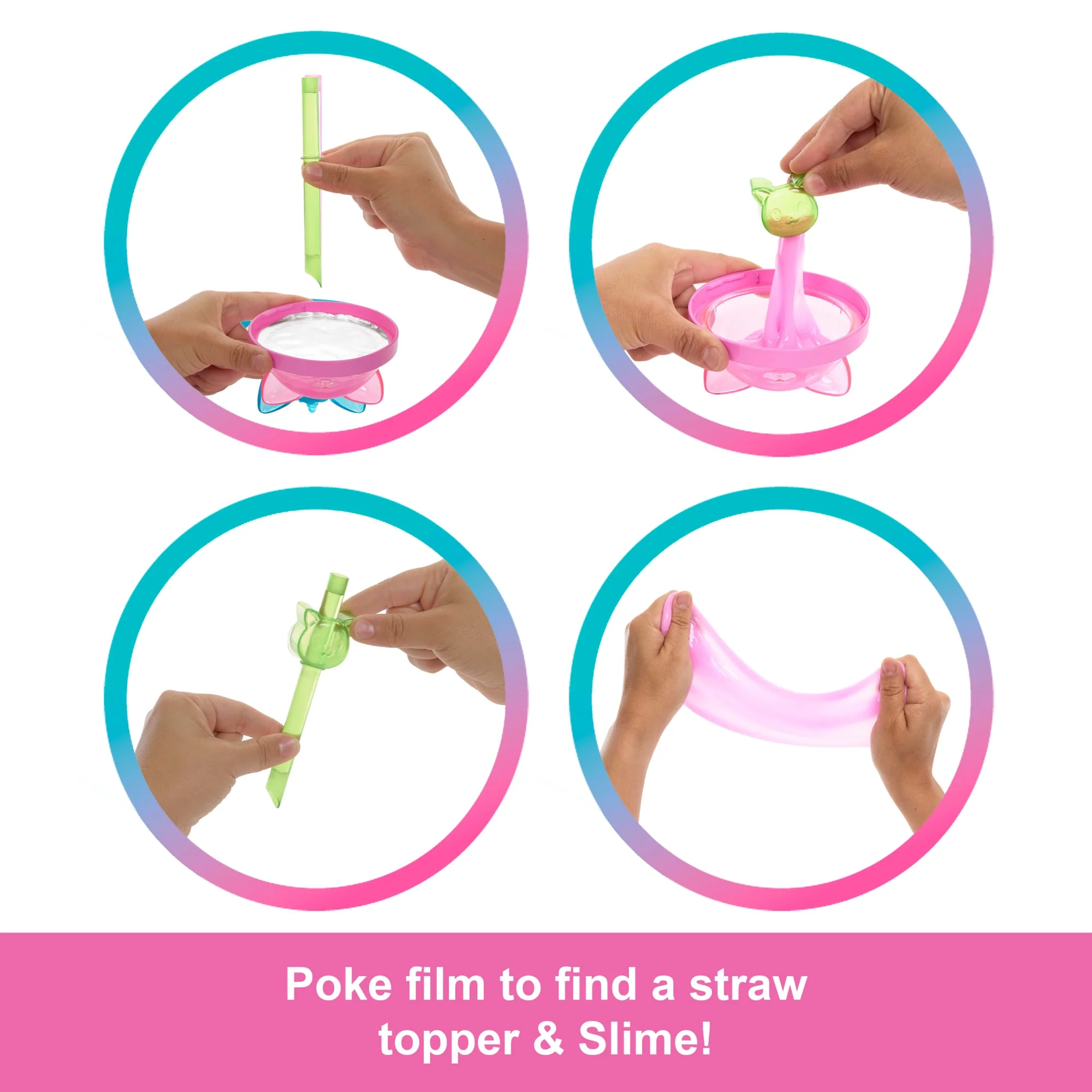 Barbie Pop Reveal Shakes Series Doll & Accessories Set, Scented Cute Kitten Fashion Doll - Image 4