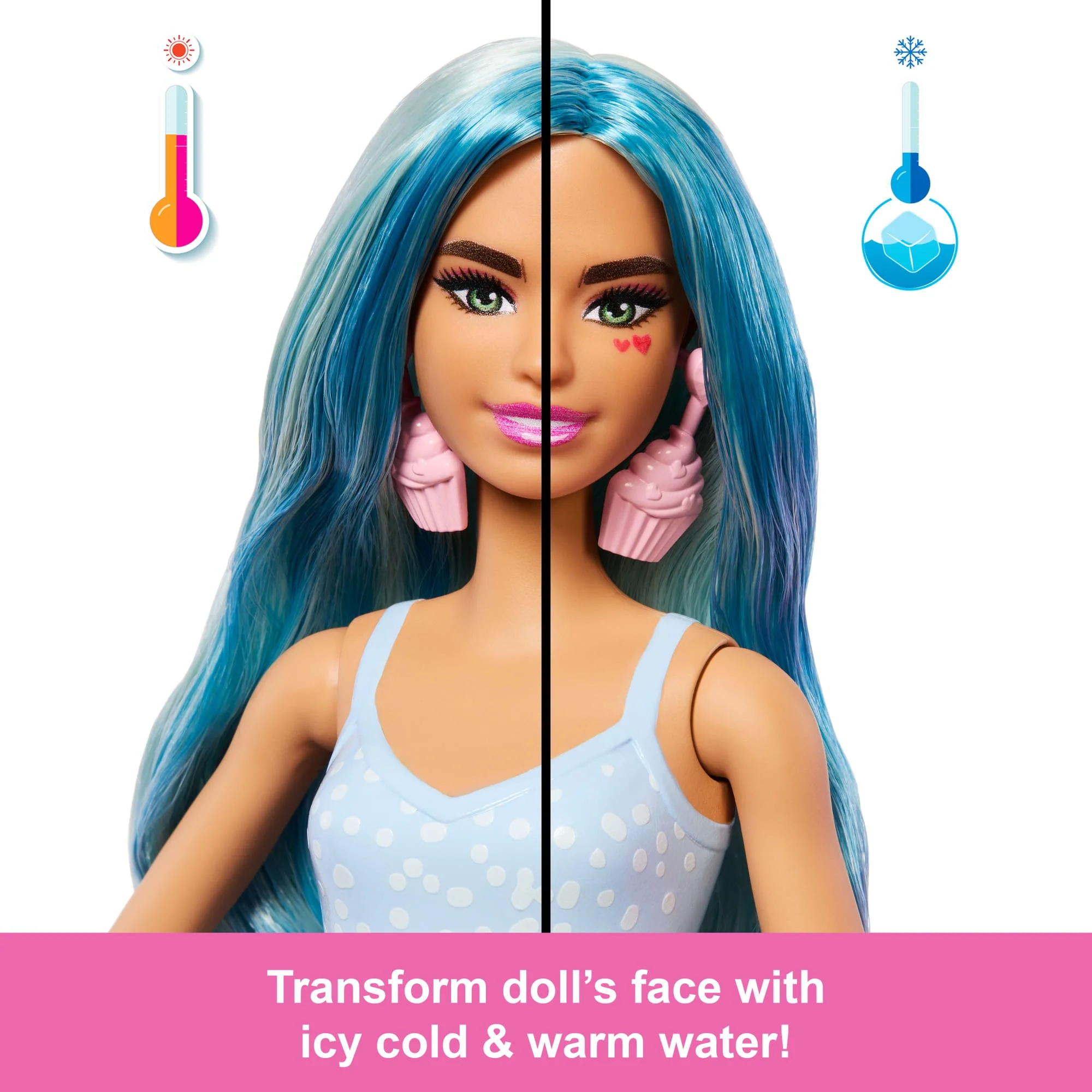 Barbie Pop Reveal Sweet Treat Series Doll & Accessories Set, Cool Cupcake Fashion Doll & Pet - Image 4