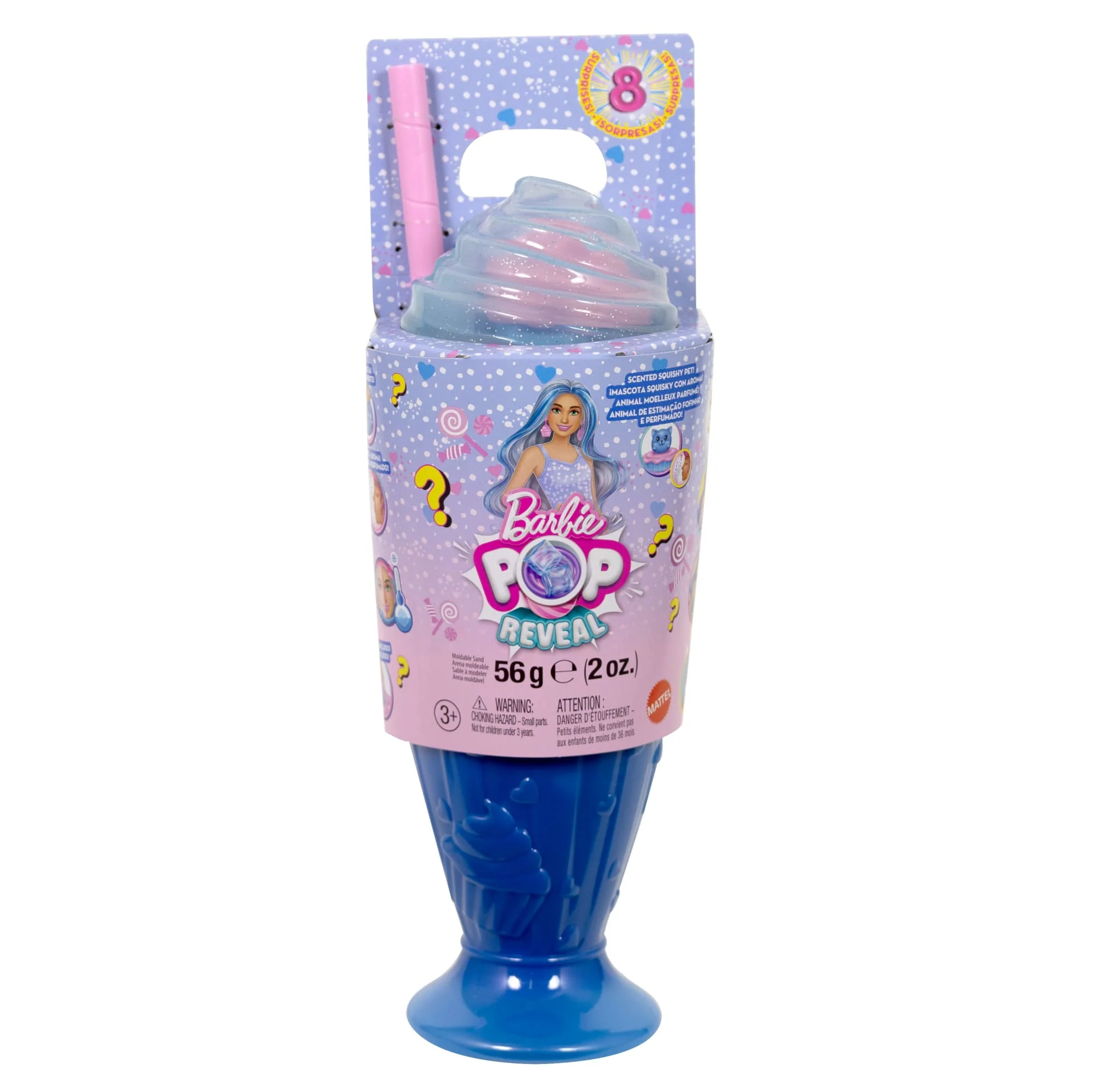 Barbie Pop Reveal Sweet Treat Series Doll & Accessories Set, Cool Cupcake Fashion Doll & Pet - Image 5