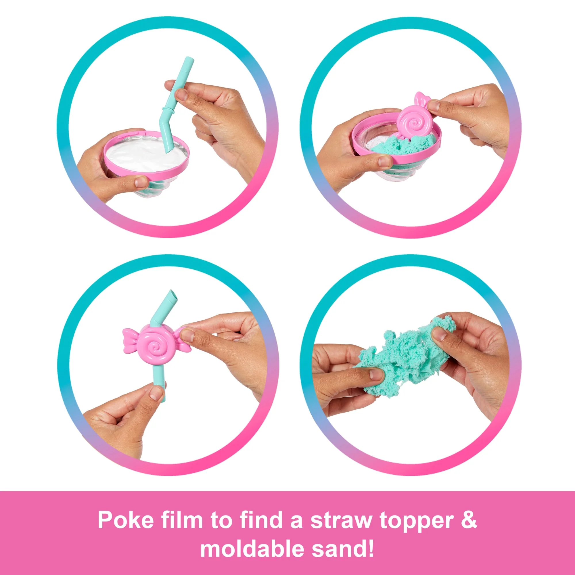 Barbie Pop Reveal Treat Series Doll & Accessories Set, Sweet Swirl Fashion Doll & Pet - Image 3