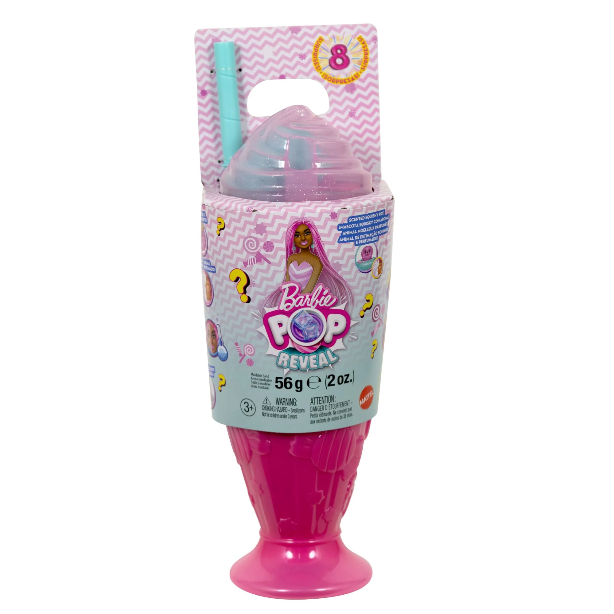 Barbie Pop Reveal Treat Series Doll & Accessories Set, Sweet Swirl Fashion Doll & Pet - Image 5