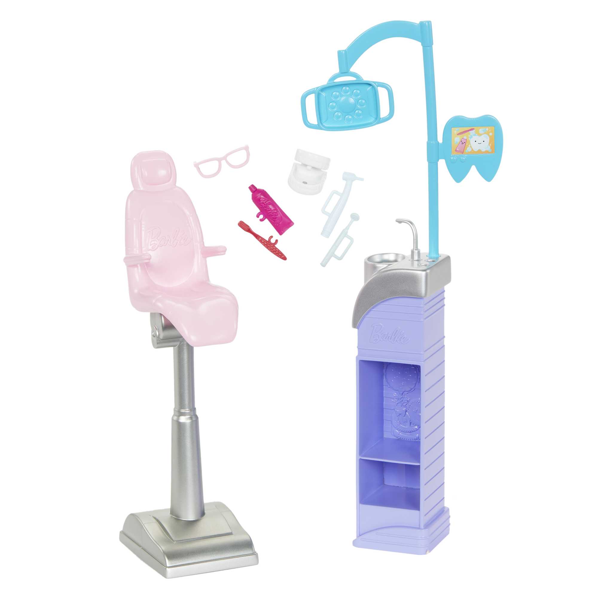 Barbie-Métiers-Coffret Poupée Barbie dentiste et Accessoires - Image 3