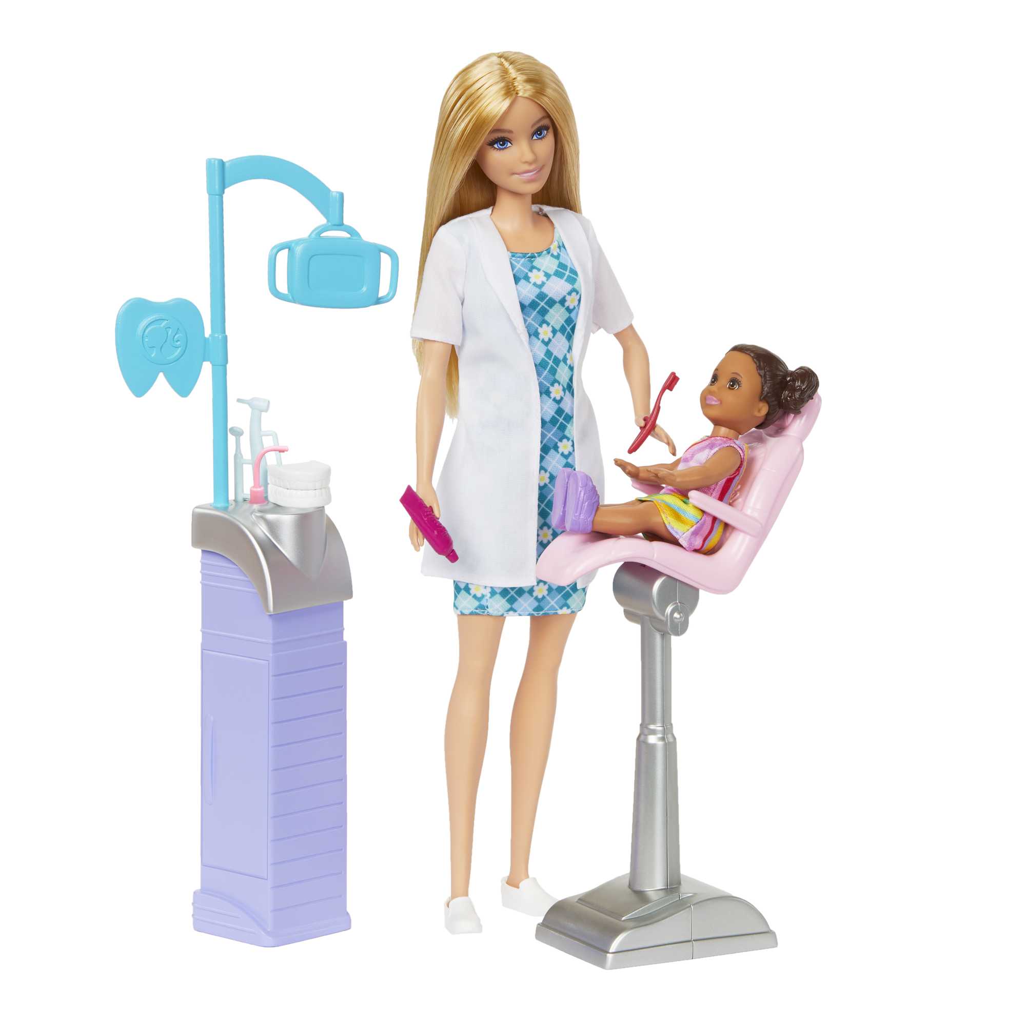 Barbie-Métiers-Coffret Poupée Barbie dentiste et Accessoires - Image 5