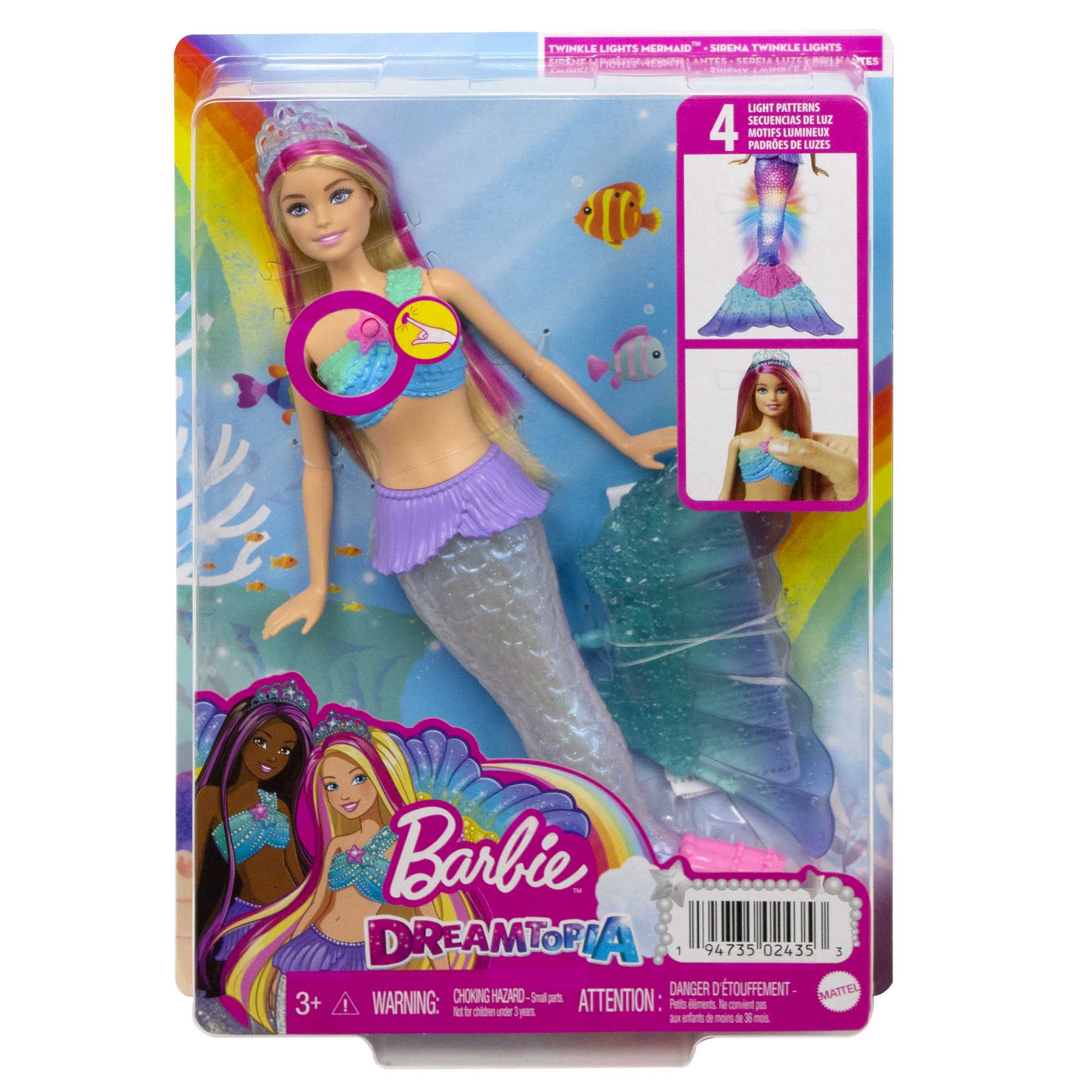Barbie Poupée Barbie Dreamtopia Sirène Lumières Scintillantes - Image 6