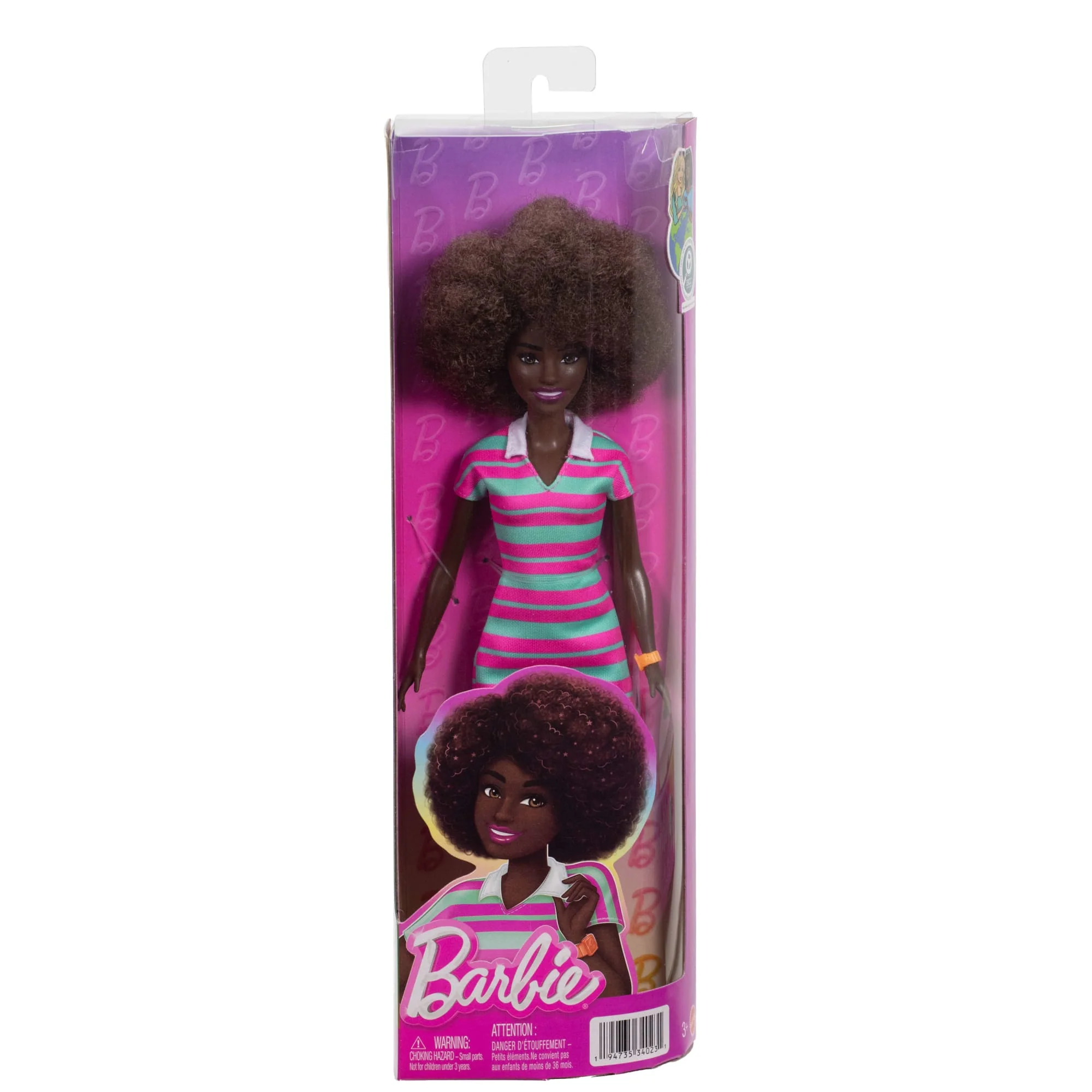 Barbie Poupée Barbie Fashionistas Robe à Col à Rayures - Image 6