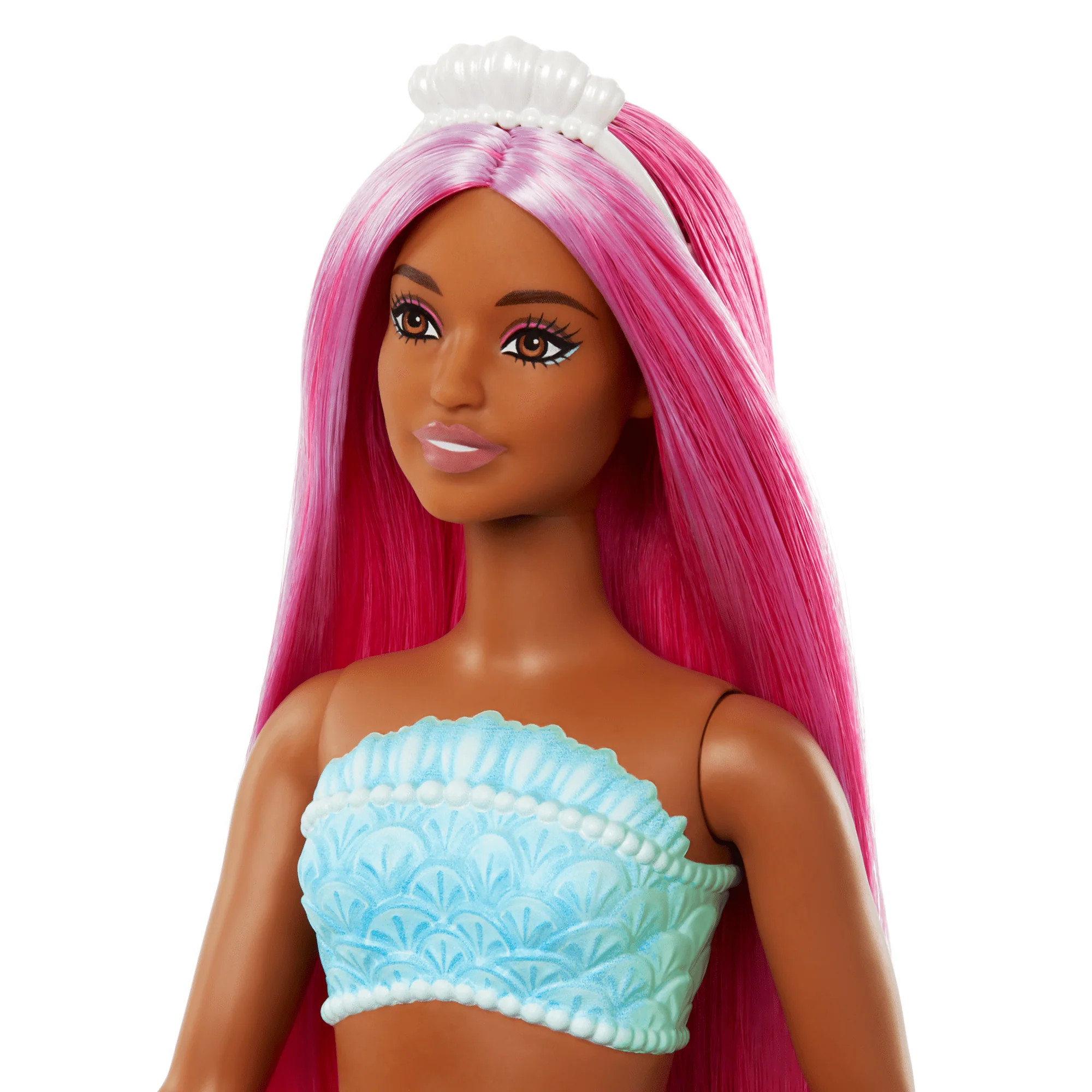 Barbie-Poupées Sirènes Avec Cheveux et Nageoire Colorés et Serre-Tête - Image 2