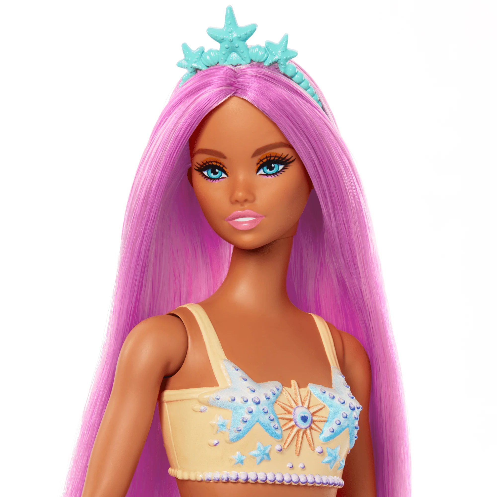 Barbie-Poupées Sirènes Avec Cheveux et Nageoire Colorés et Serre-Tête - Image 3