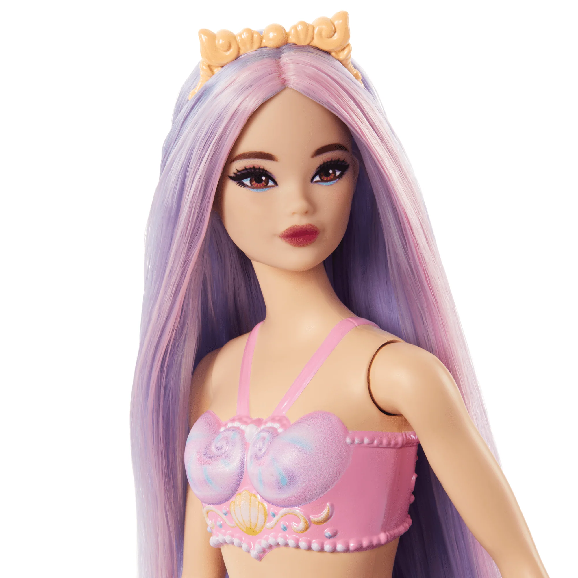 Barbie-Poupées Sirènes Avec Cheveux et Nageoire Colorés et Serre-Tête - Image 2