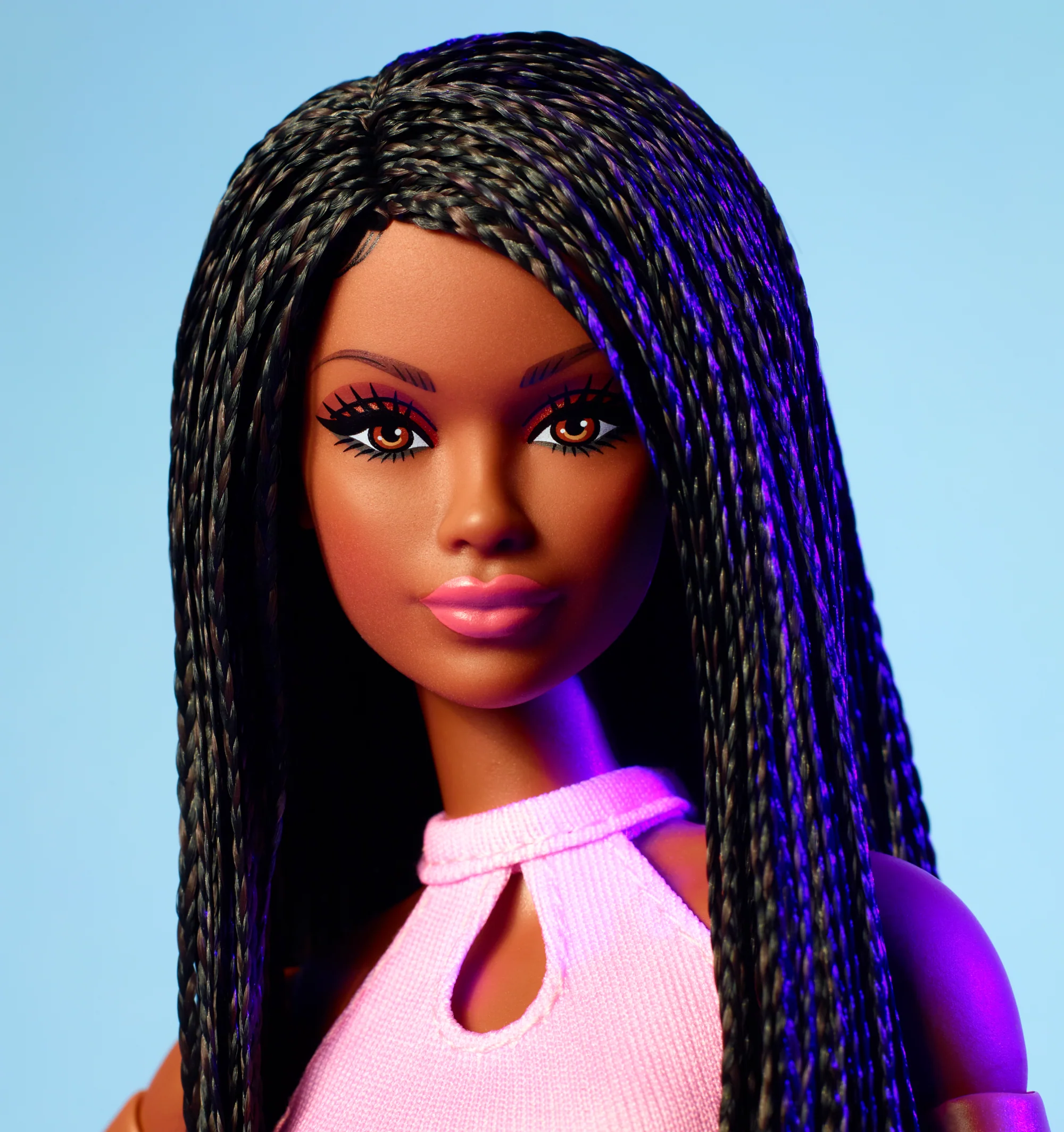 Barbie-Barbie Looks N21-Poupée Avec Tresses Brunes et Tenue An2000 - Image 3