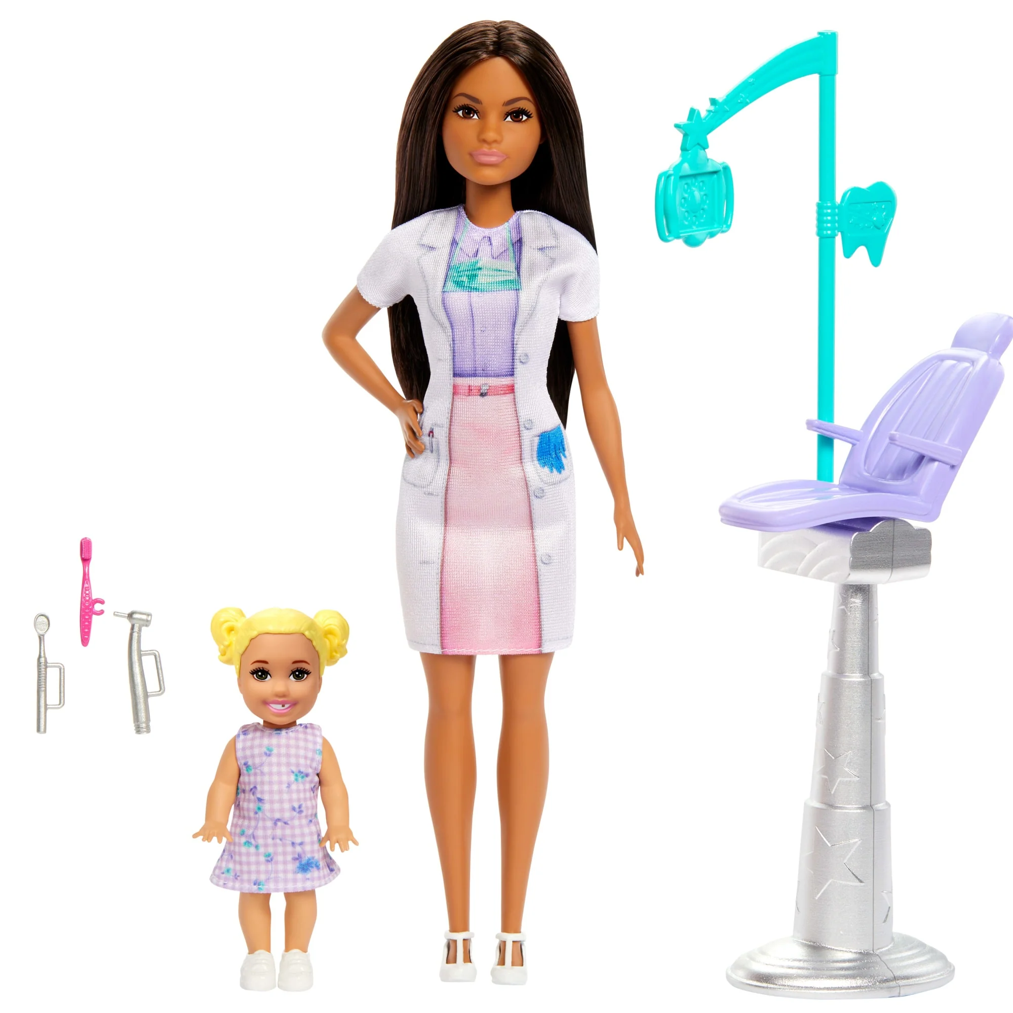 Barbie  Poupée Mode  dentiste, Brunette, Poupée enfant, Accessoires - Image 5