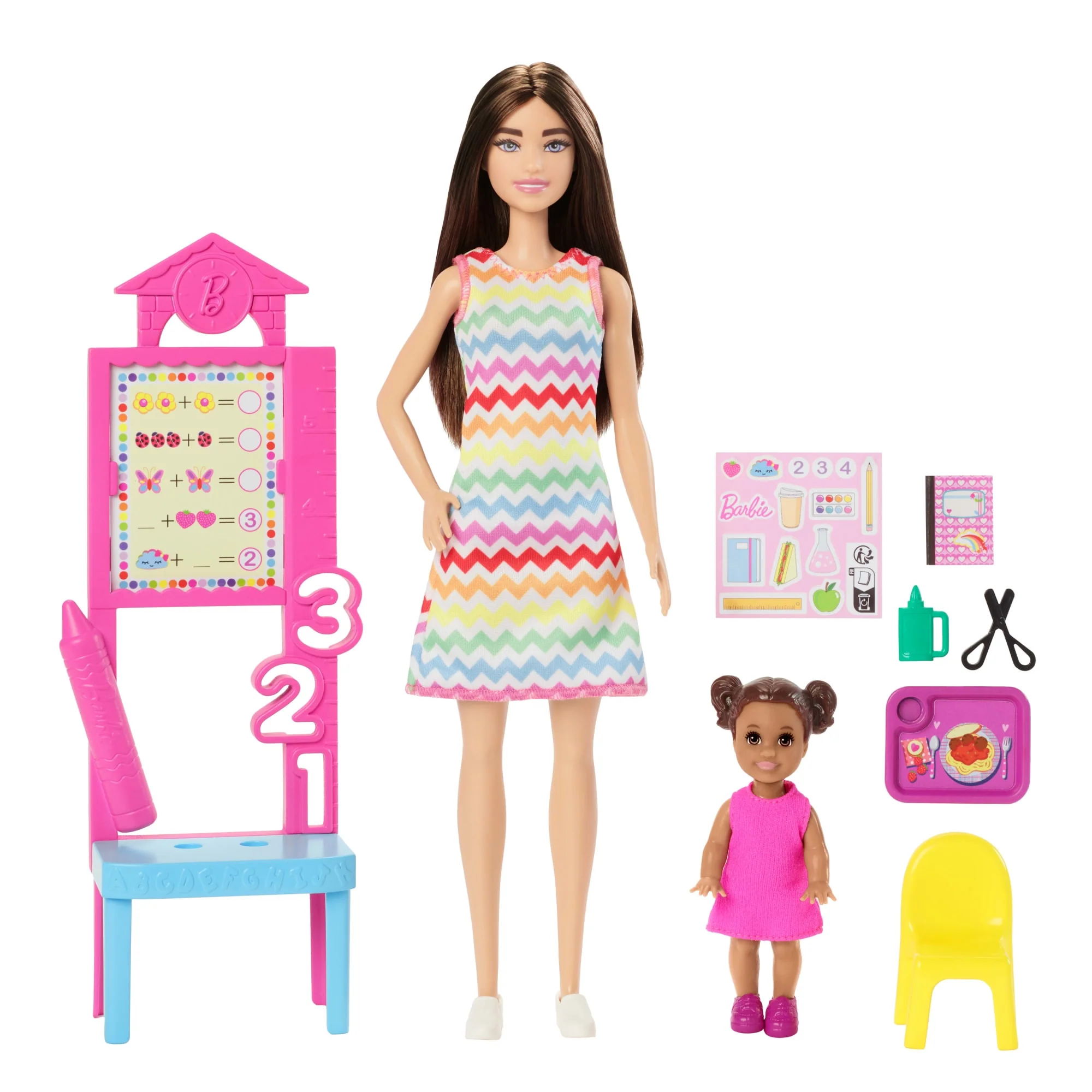 Barbie  Poupée  enseignante, Brunette, Tout-Petit et Accessoires - Image 5