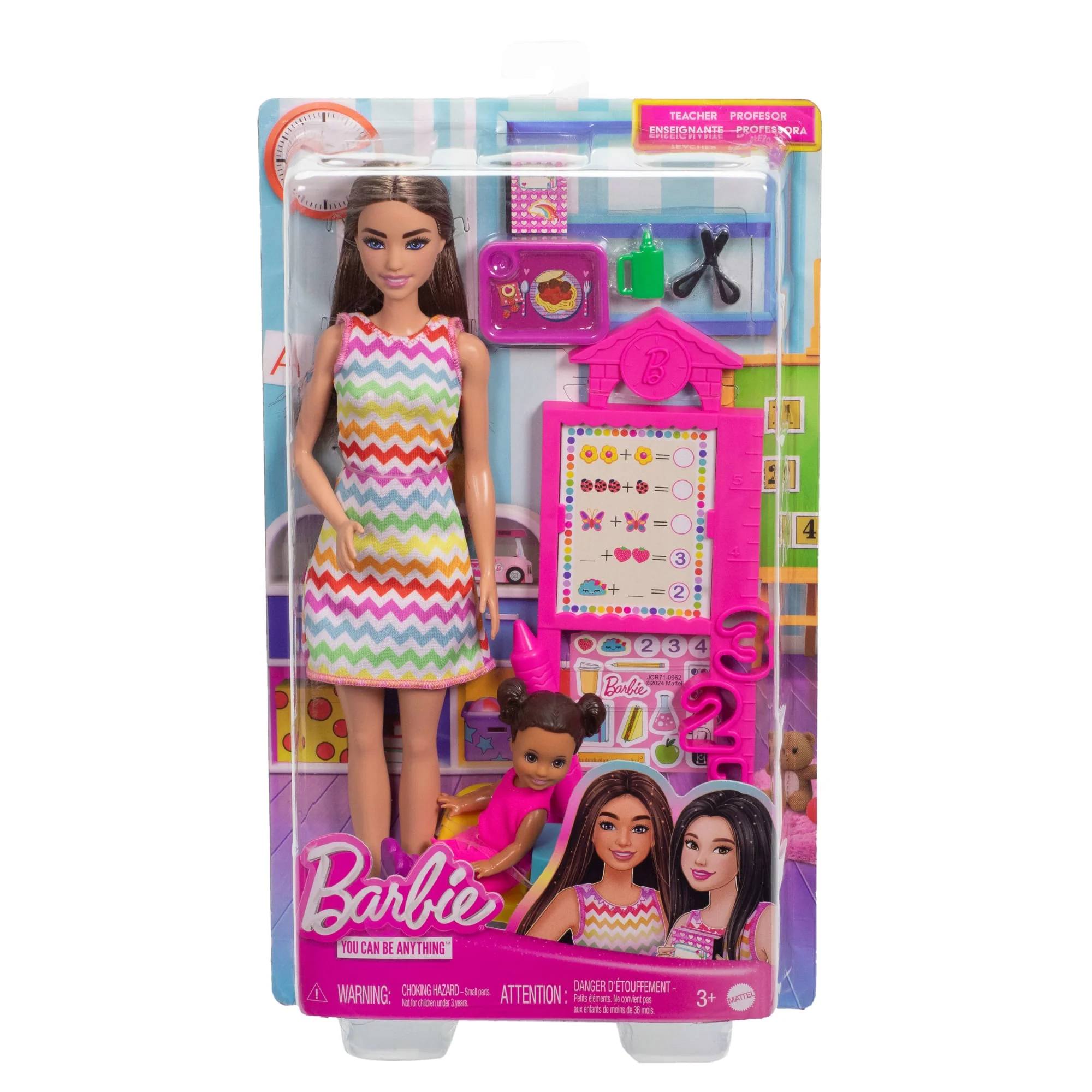 Barbie  Poupée  enseignante, Brunette, Tout-Petit et Accessoires - Image 6