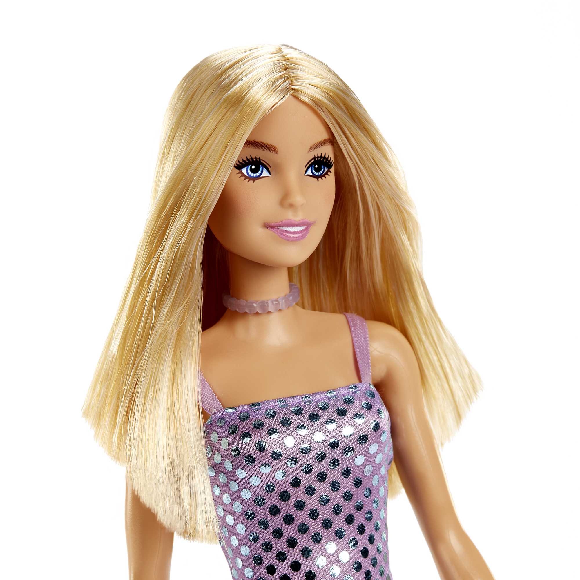 Barbie Poupée Blonde Avec Robe Lavande Métallique - Image 2