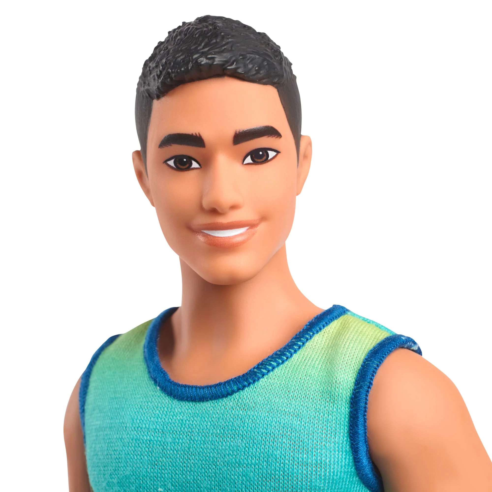Barbie Fashionistas Ken Poupée236, Débardeur Ombré, Cheveux Noirs - Image 3
