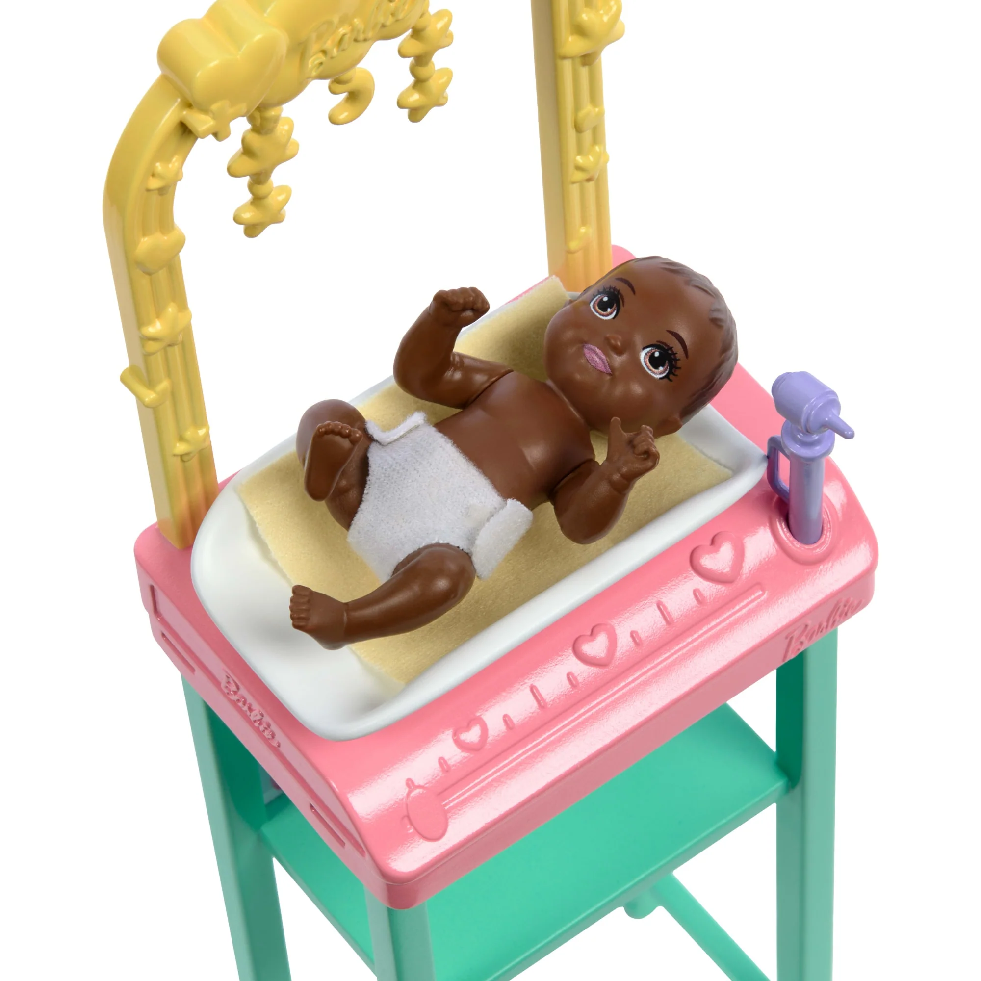 Poupée Barbie Pédiatre Avec Poupée Mode Blonde, 1Poupée Bébé, Meubles et Accessoires - Image 4