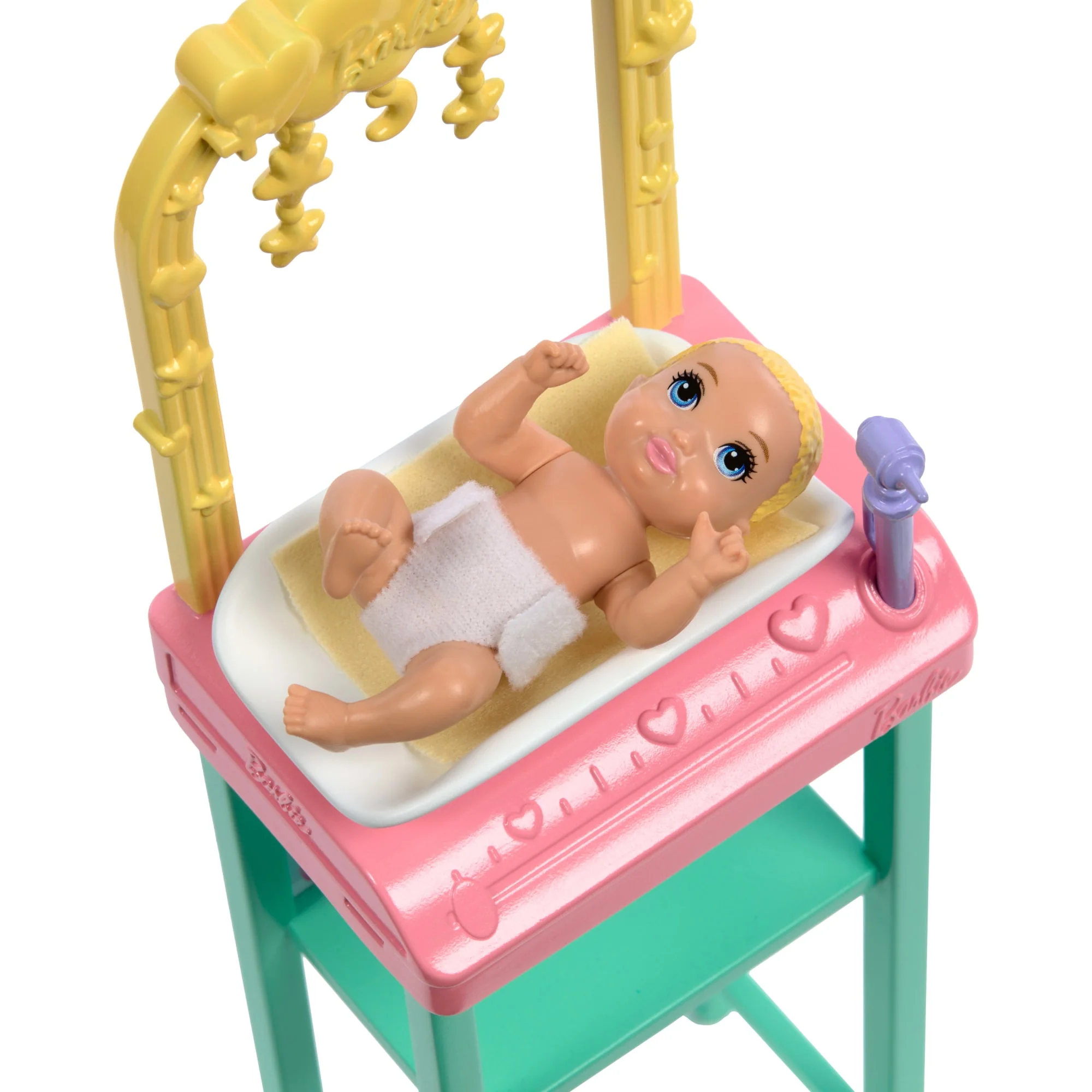 Barbie  Poupée Mode  Pédiatre, Brunette, Poupée Bébé, Meubles et Acc. - Image 4