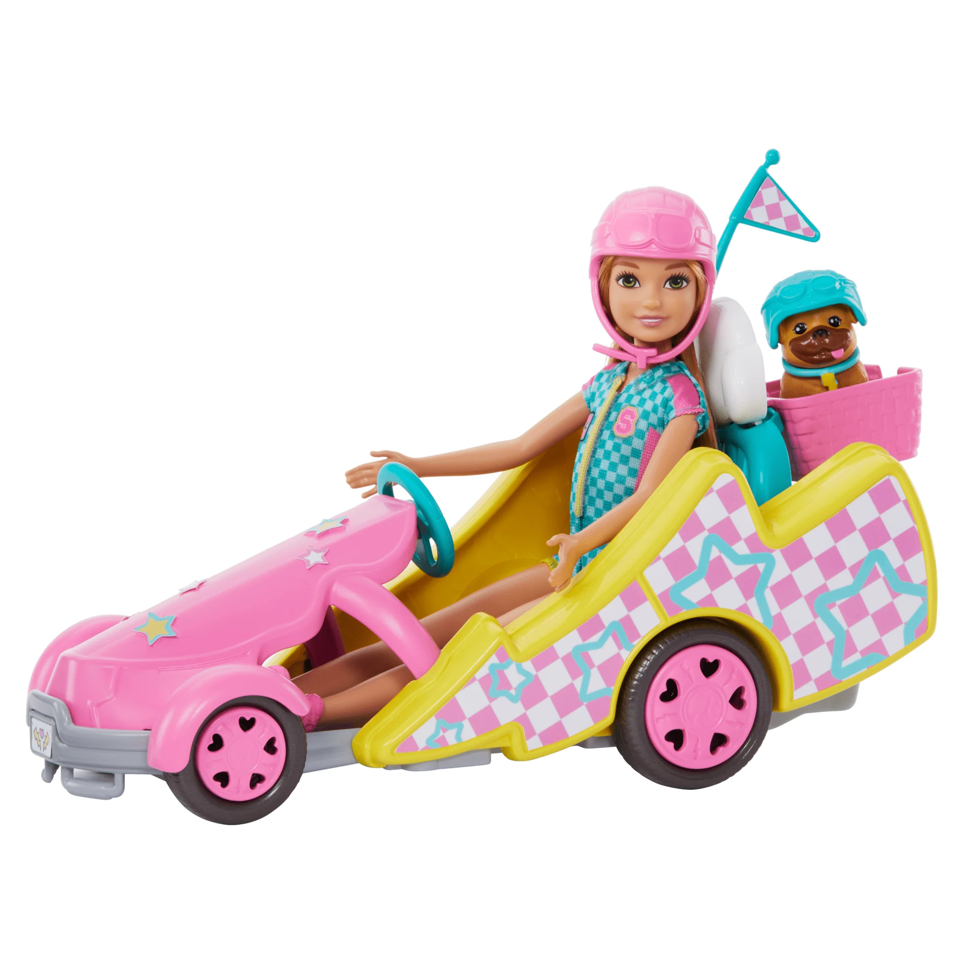 Barbie-Poupée Stacie Karting, Avec Kart, Chien et Accessoires - Image 2