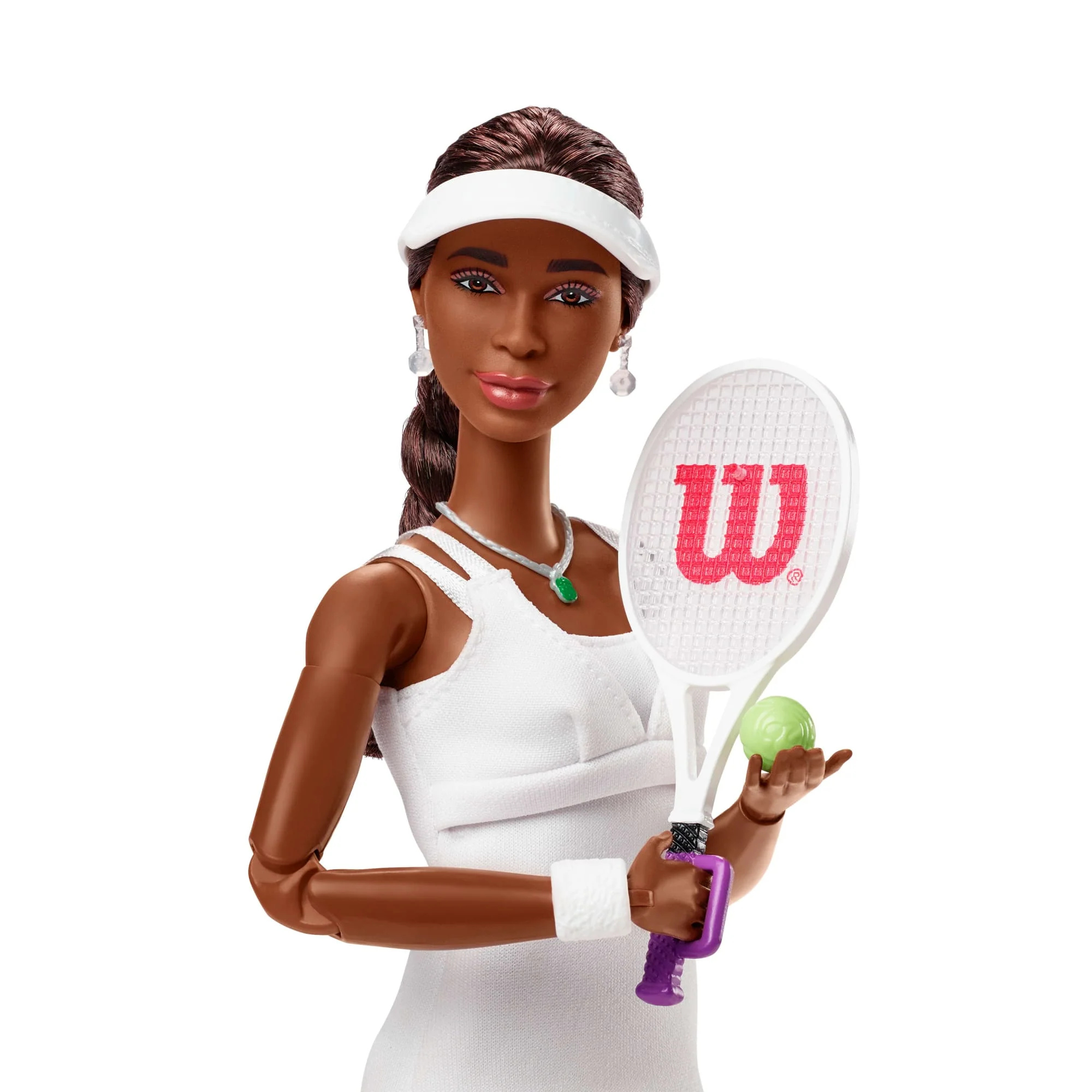 Barbie® Poupée Venus Williams Barbie® Femmes D’Exception Dans Sa Tenue de Tennis, Avec Raquette et Coffret de Présentation - Image 4