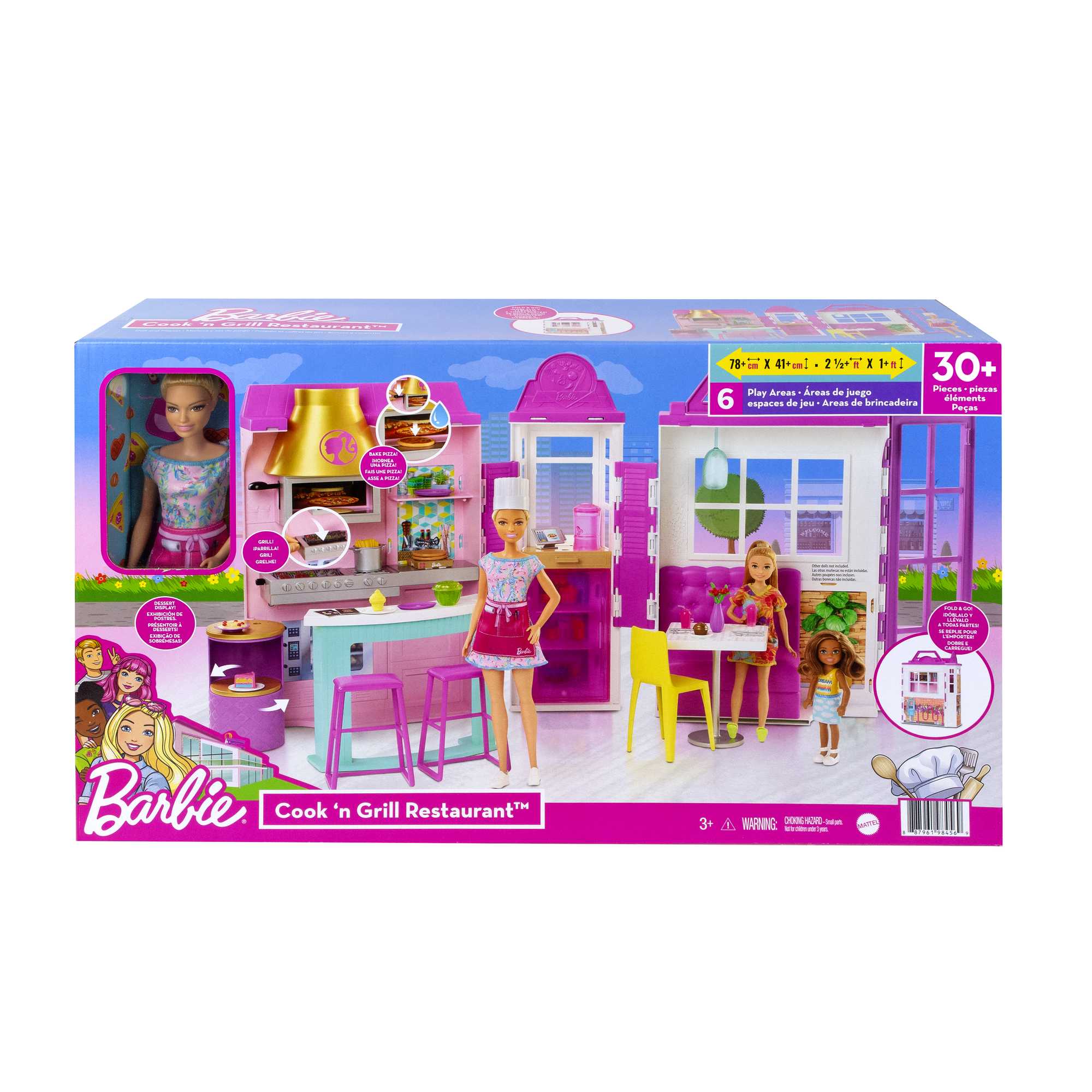 Barbie® Restaurant de Barbie + poupée - Image 6