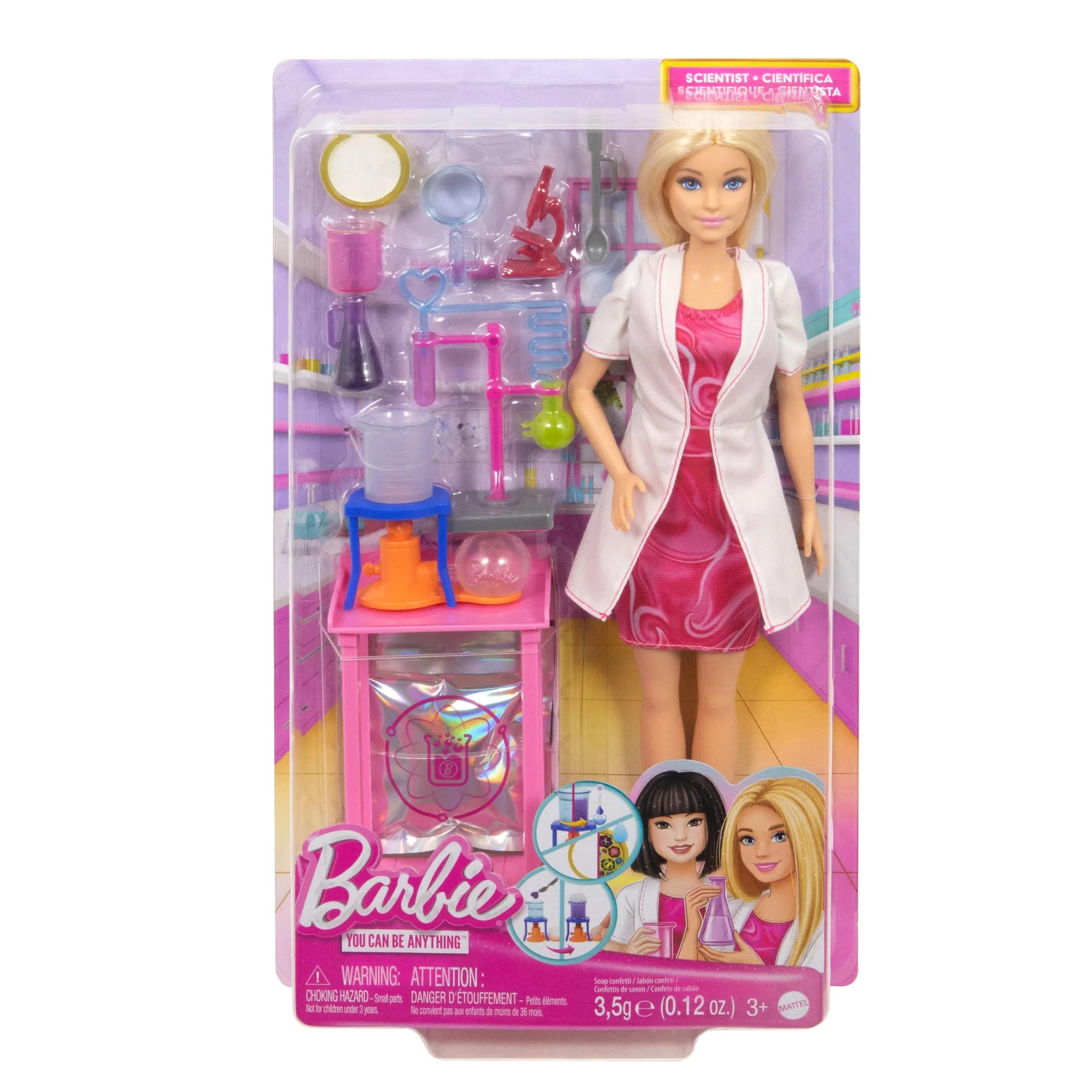 Barbie Scientist Doll And Accessories With Blonde Fashion Doll, Lab Table, & Color-Change Accessories - Image 6