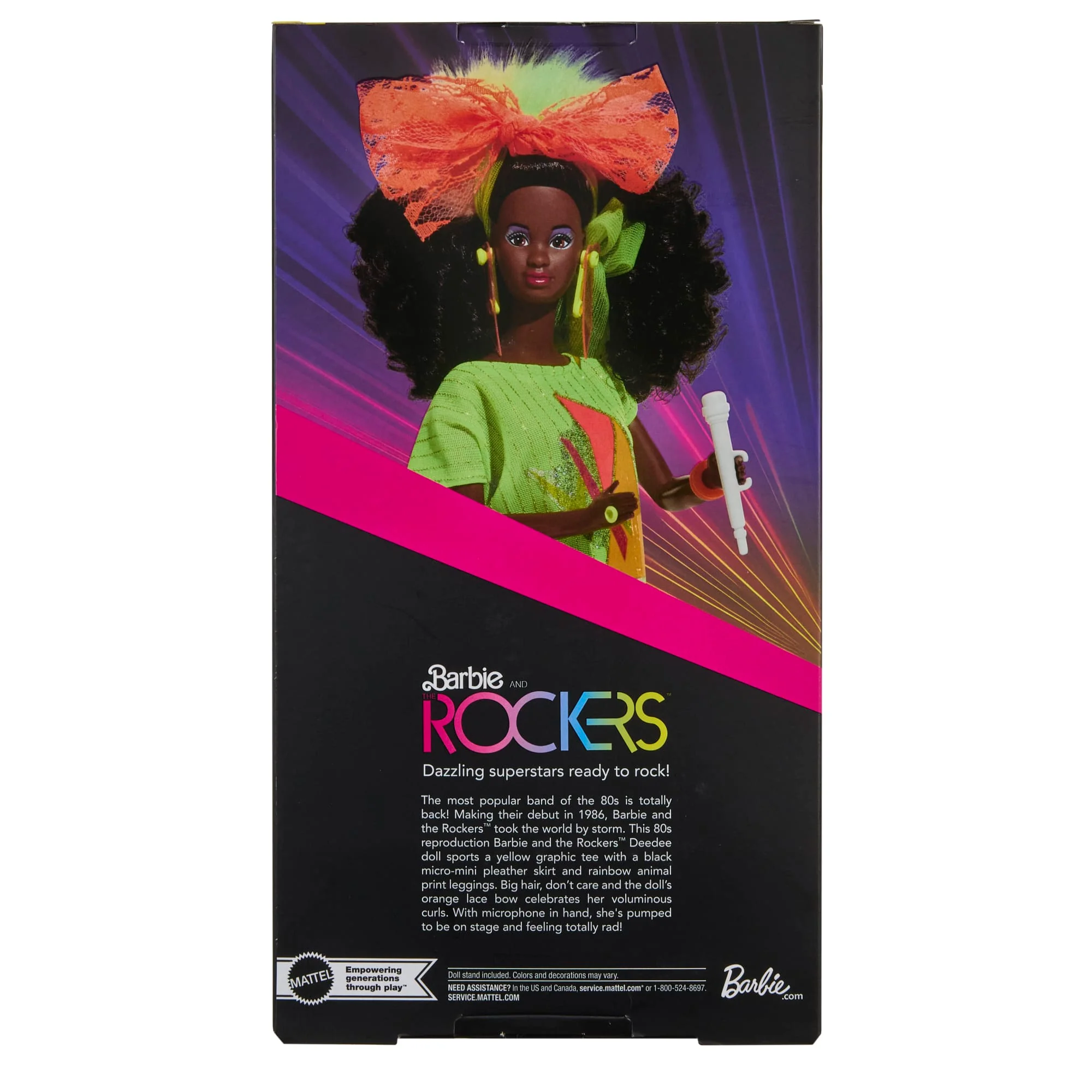 Barbie Signature Barbie And The Rockers Collectible Repro Deedee Doll, 40th Anniversary Of 1986 Line - Image 6