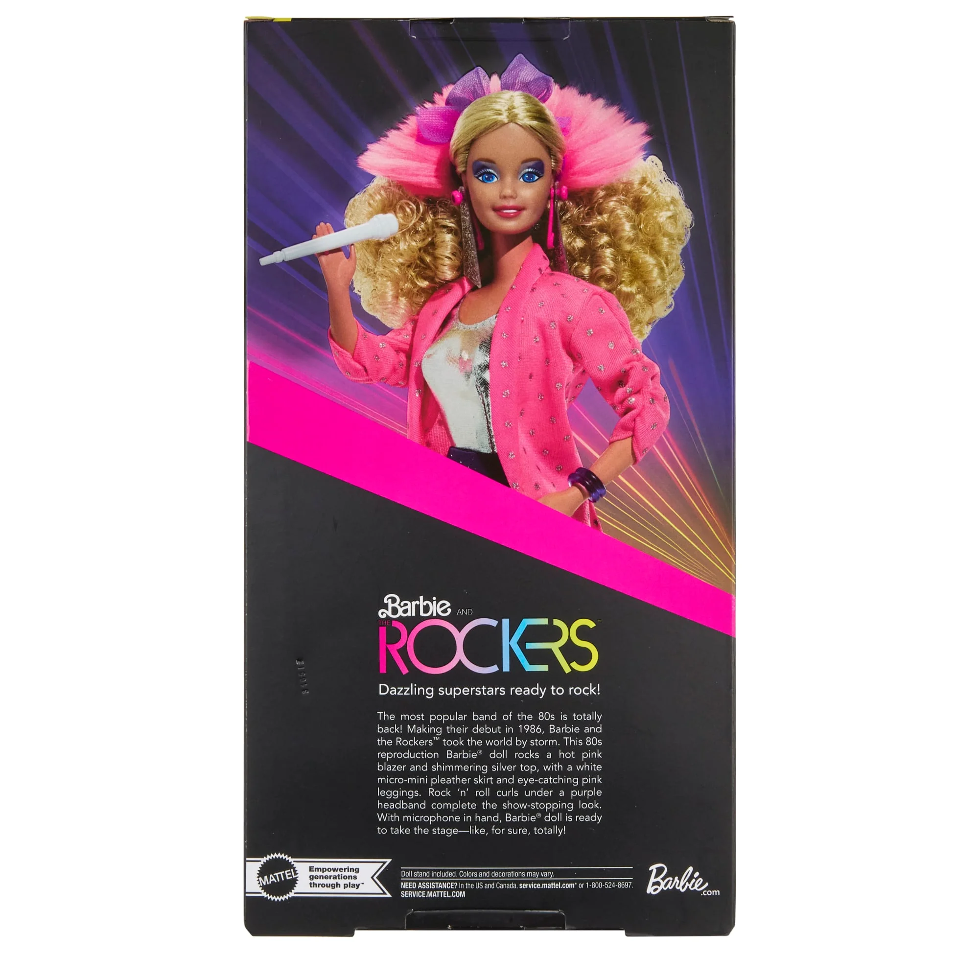 Barbie Signature Barbie And The Rockers Collectible Repro Barbie Doll, 40th Anniversary Of 1986 Line - Image 6