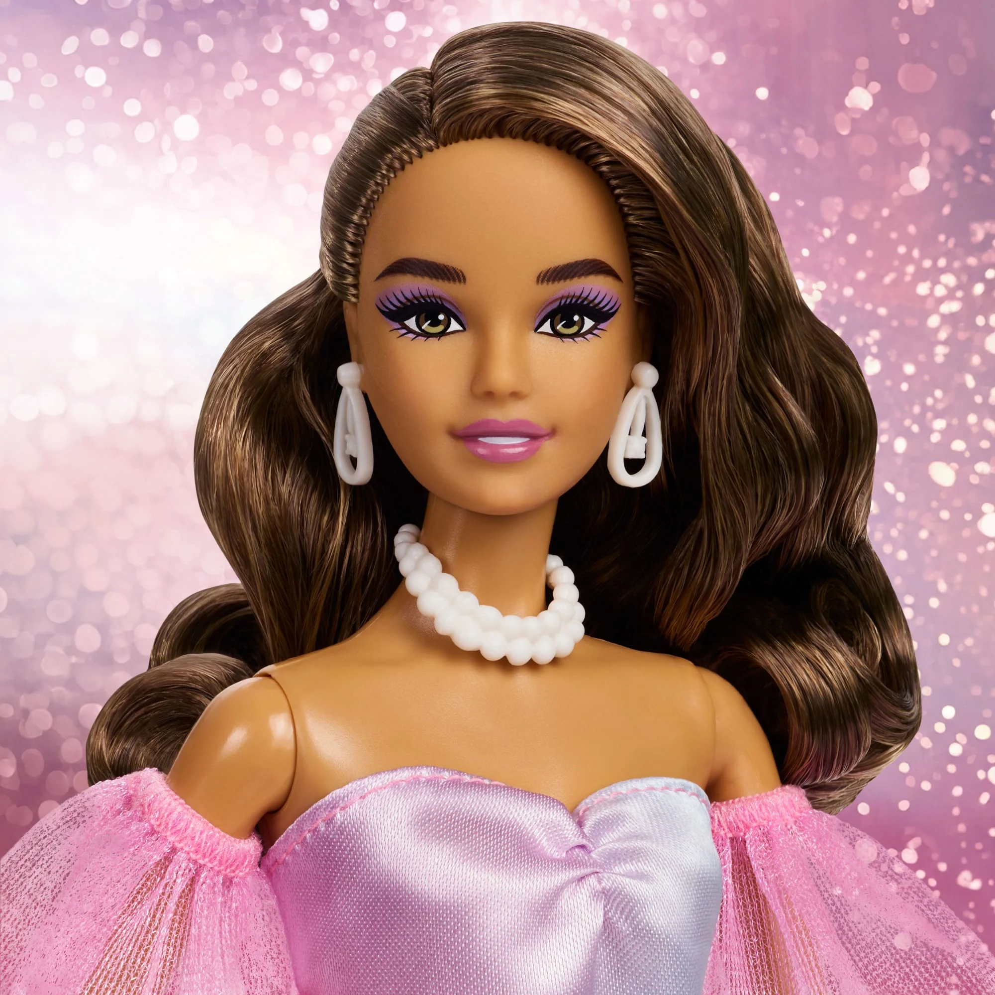 Barbie Signature Birthday Wishes Fashion Doll in Dress With Pastel Rainbow Effect, Collectible Gift - Image 3